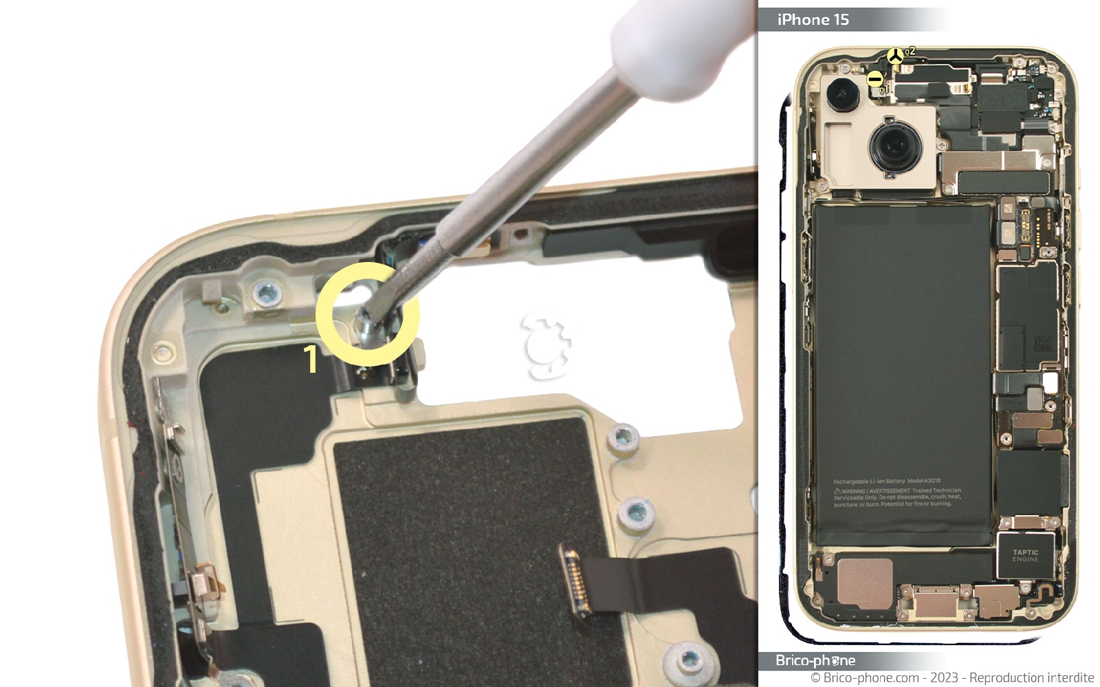 Guide de réparation sur iPhone 15 photo 1