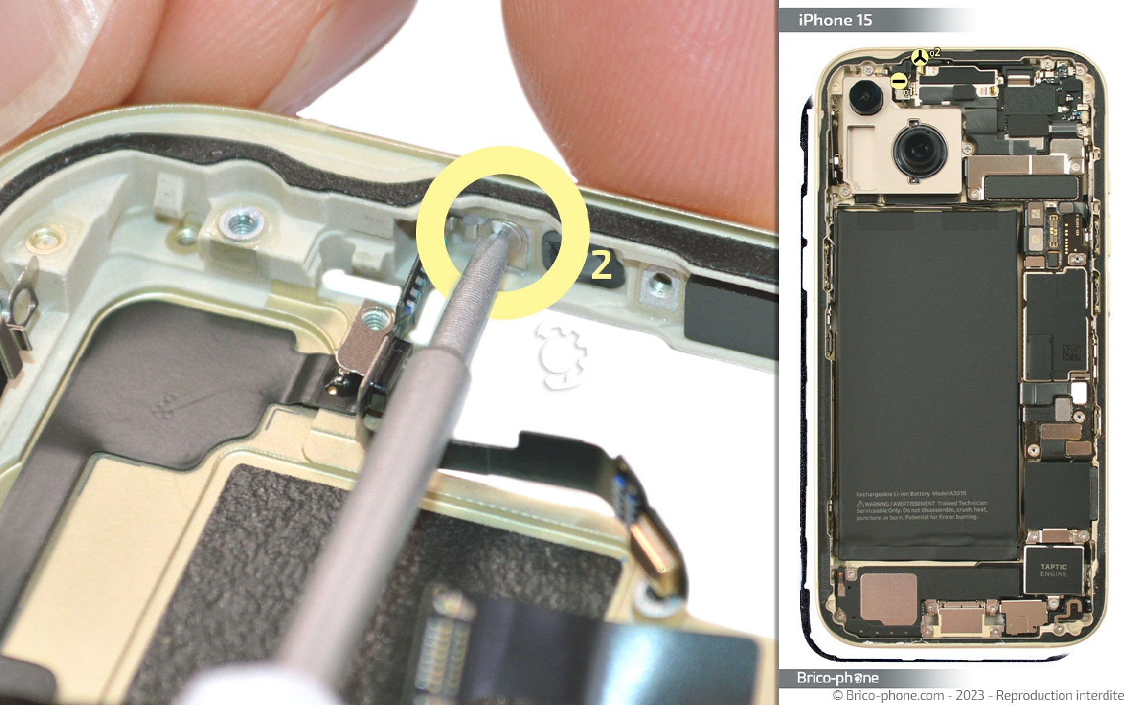 Guide de réparation sur iPhone 15 photo 3