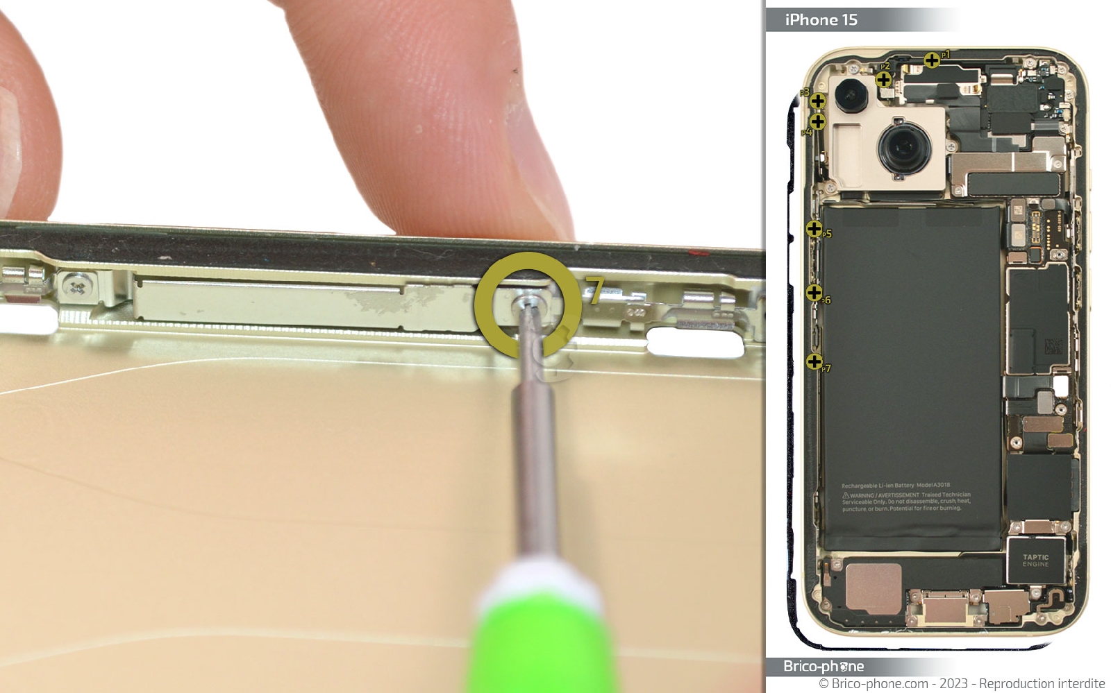 Guide de réparation sur iPhone 15 photo 3