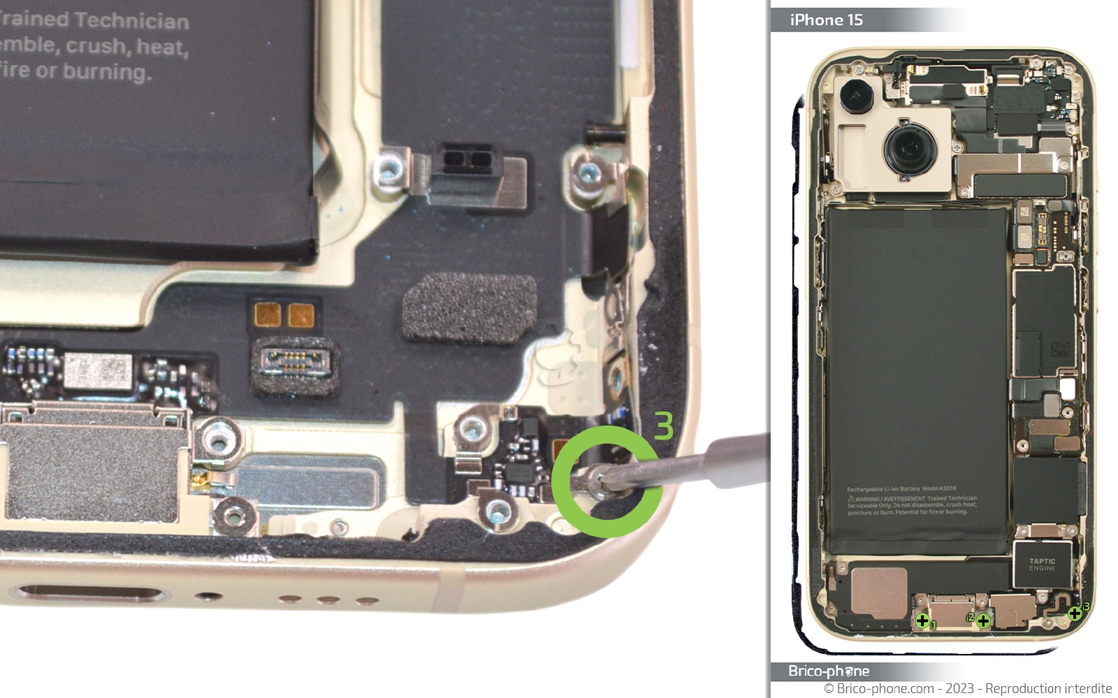 Guide de réparation sur iPhone 15 photo 3