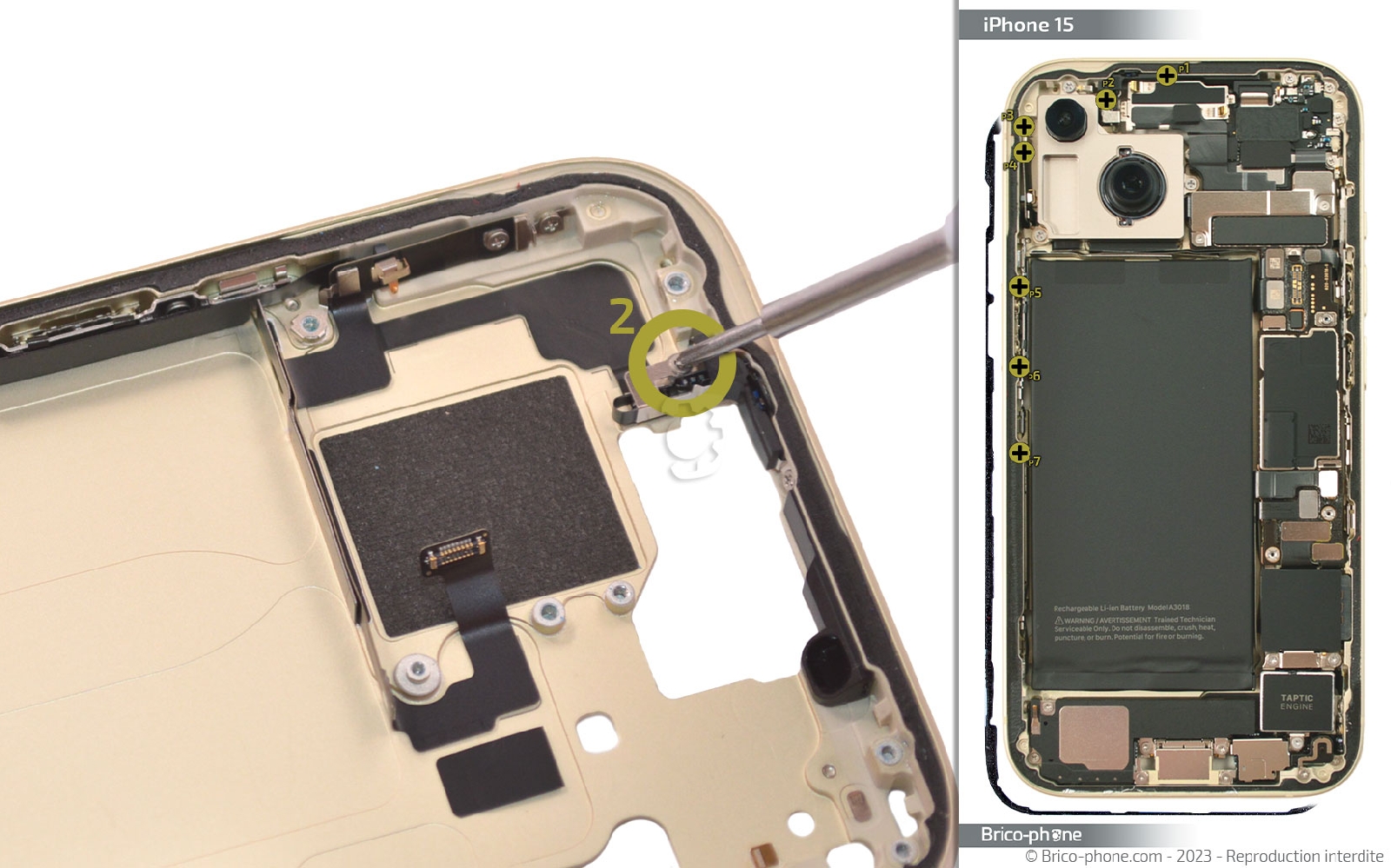 Guide de réparation sur iPhone 15 photo 1