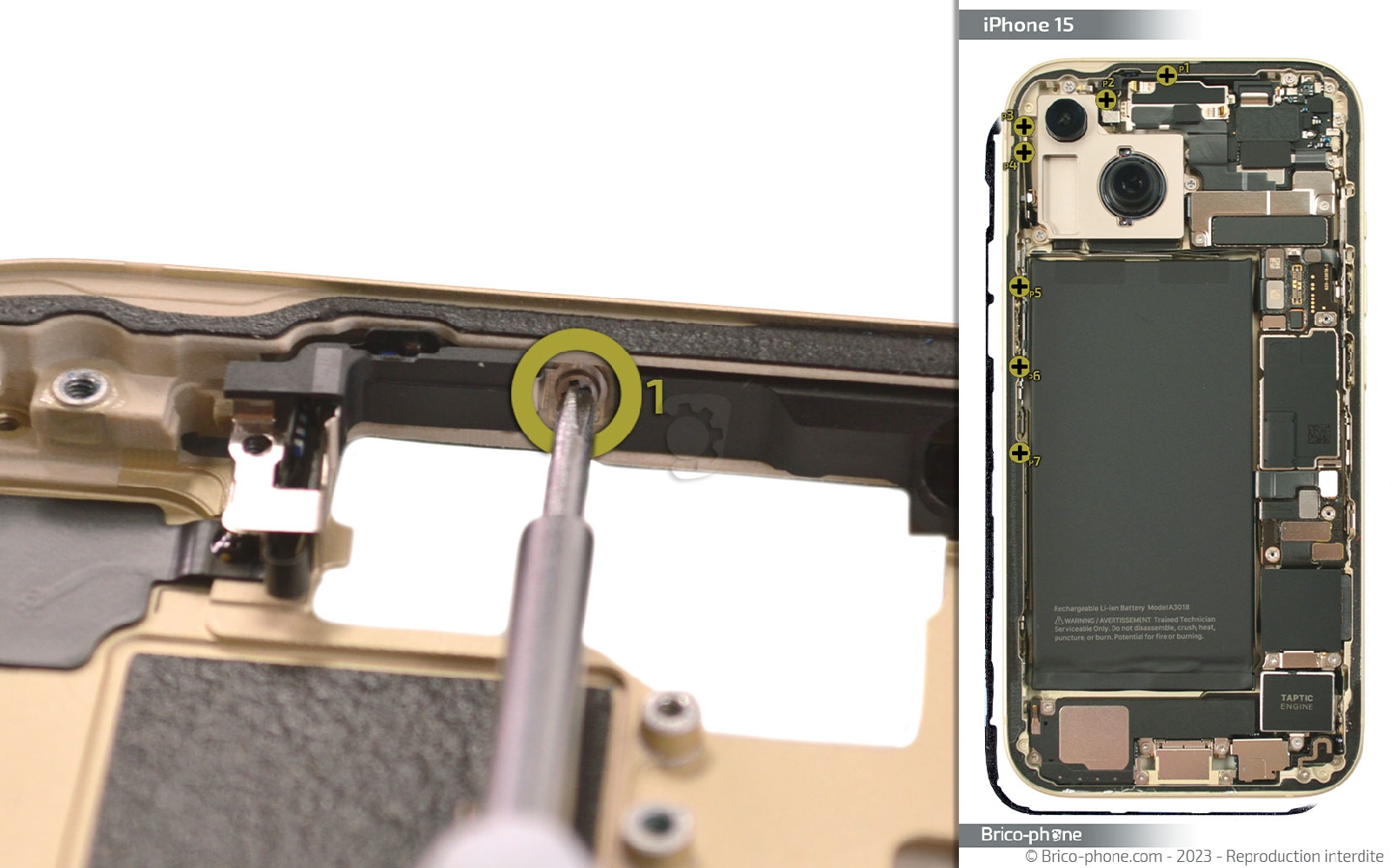 Guide de réparation sur iPhone 15 photo 2