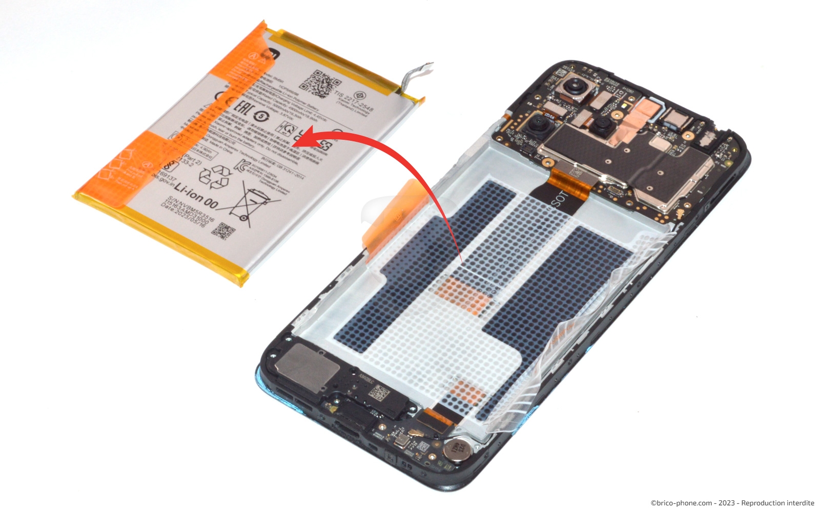 Changer l'écran (sans châssis) sur Redmi 12 (4G et 5G) photo 3