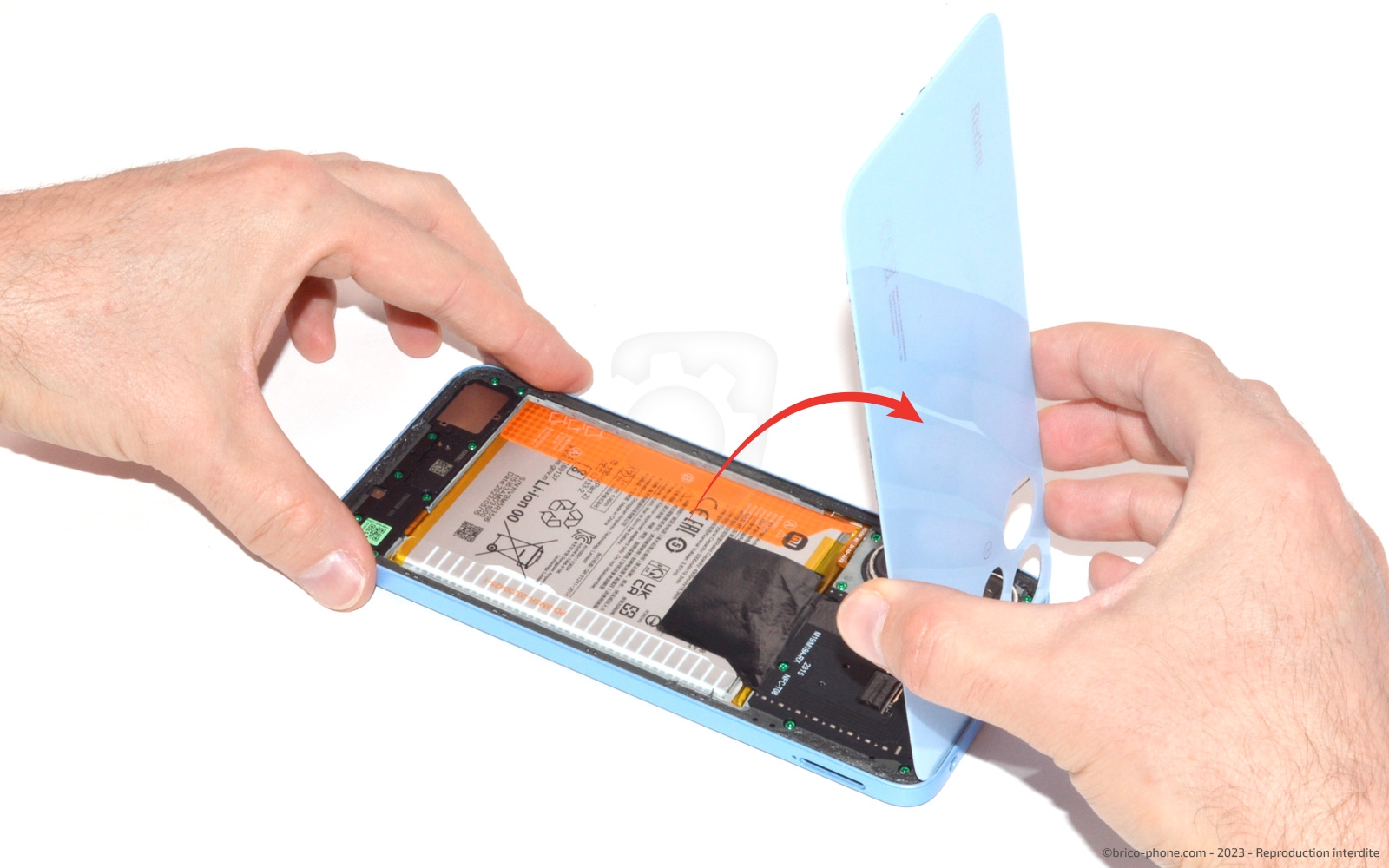 Changer l'écran (sans châssis) sur Redmi 12 (4G et 5G) photo 3