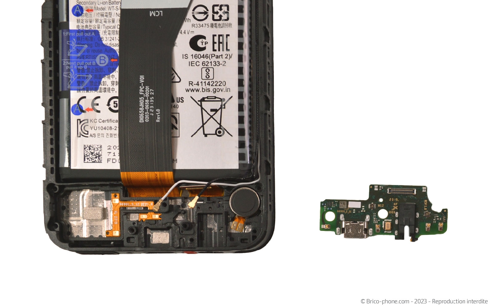 Comment changer le connecteur de charge sur Galaxy A14 (5G) photo 2