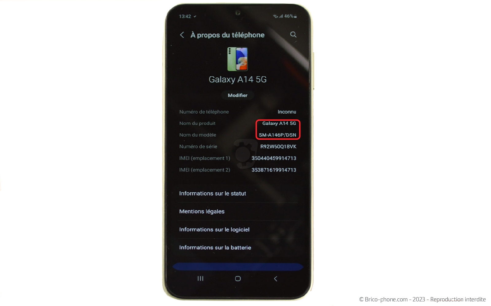 Comment changer le connecteur de charge sur Galaxy A14 (5G) photo 1
