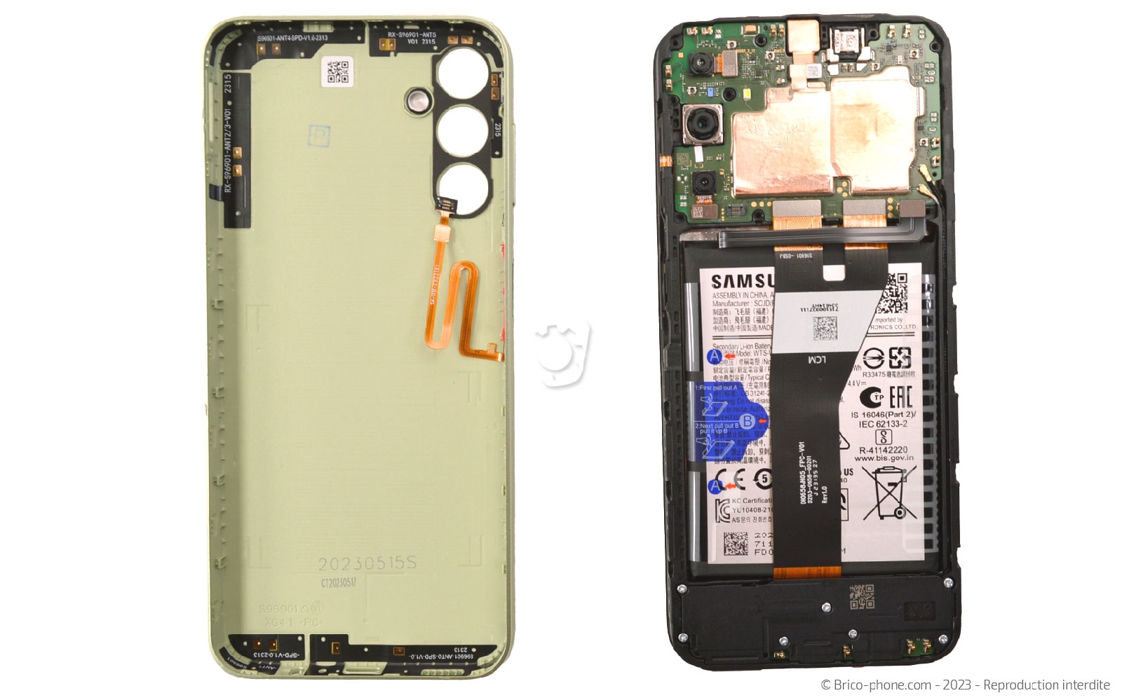 Comment changer le connecteur de charge sur Galaxy A14 (5G) photo 3