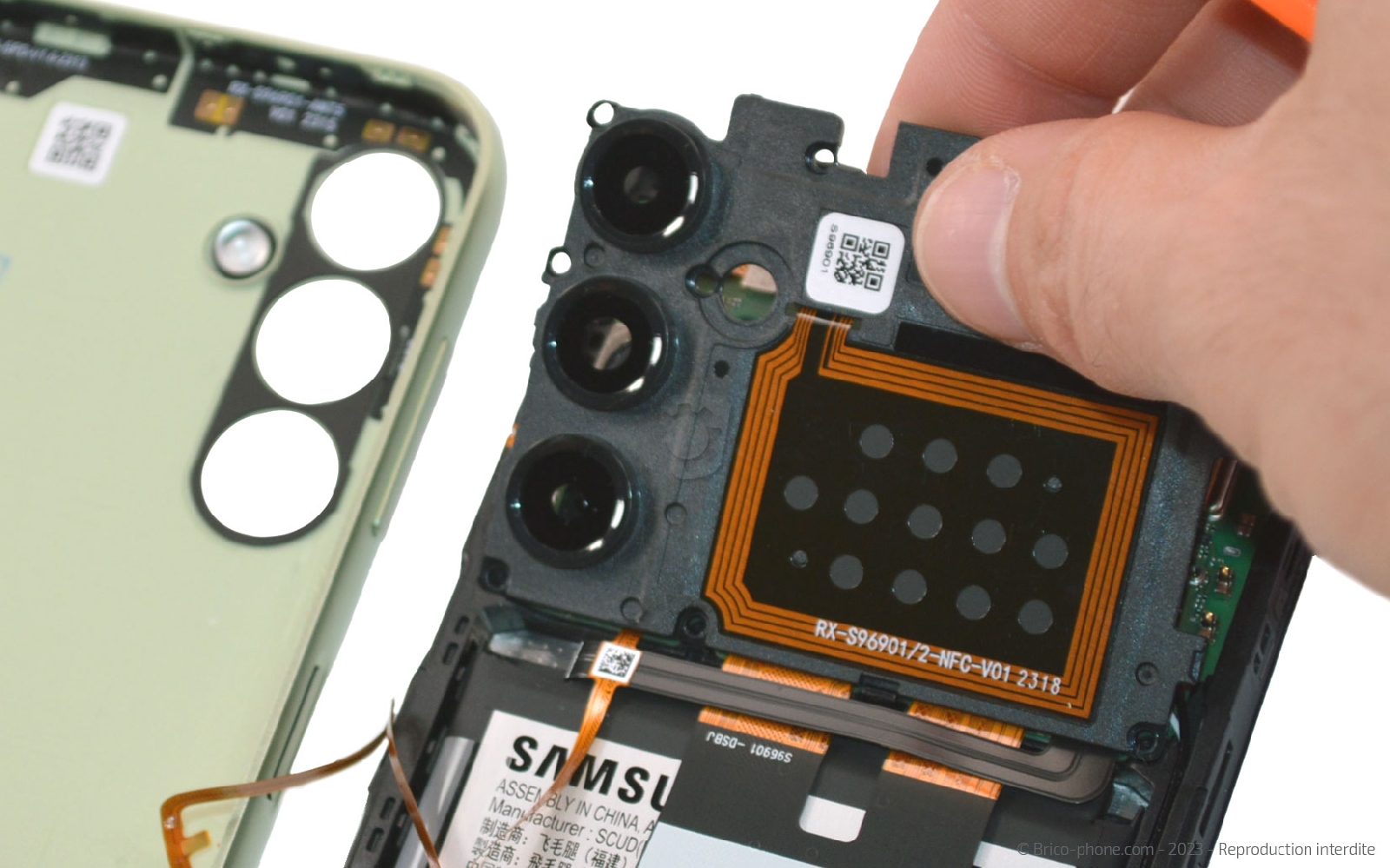 Comment changer le connecteur de charge sur Galaxy A14 (5G) photo 3