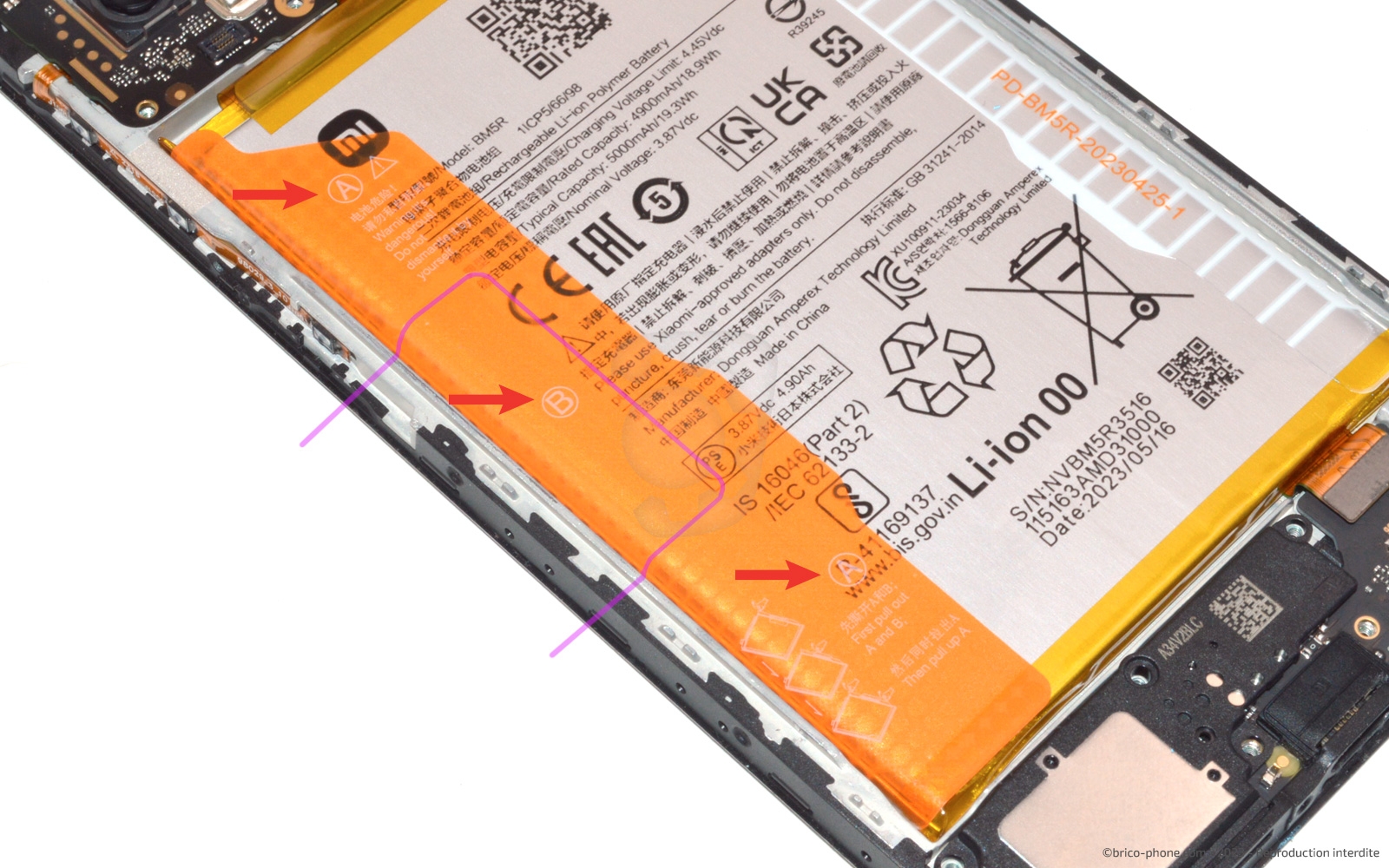 Changer sa batterie sur Redmi 12 (4G et 5G) photo 1