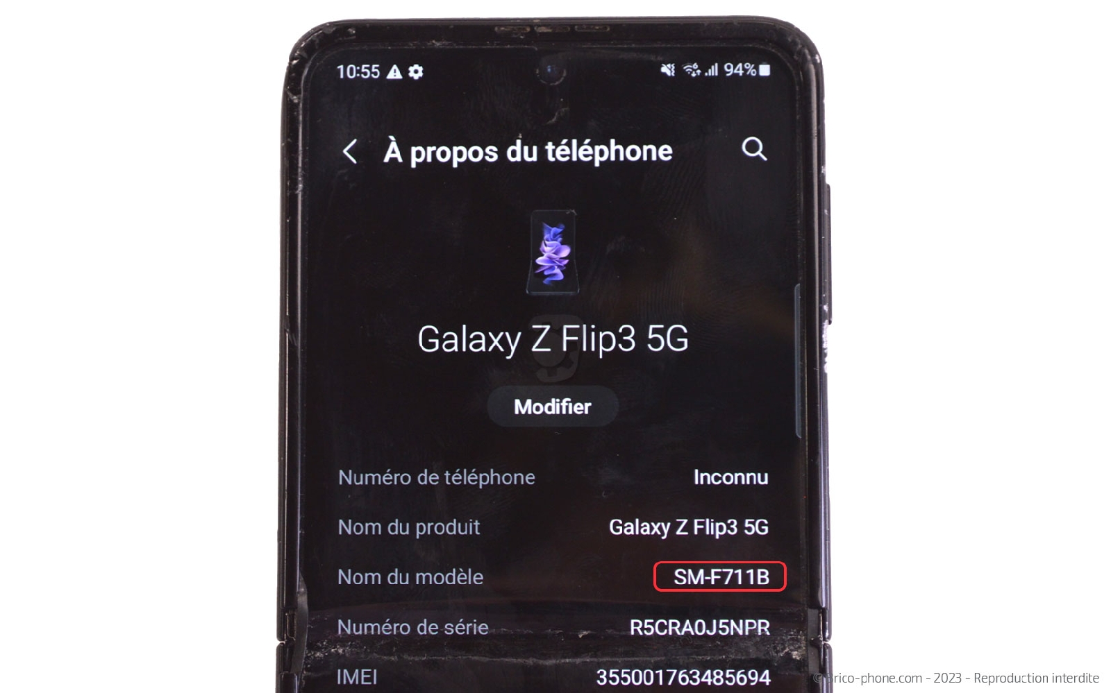 Guide de réparation sur Galaxy Z Flip3 photo 1