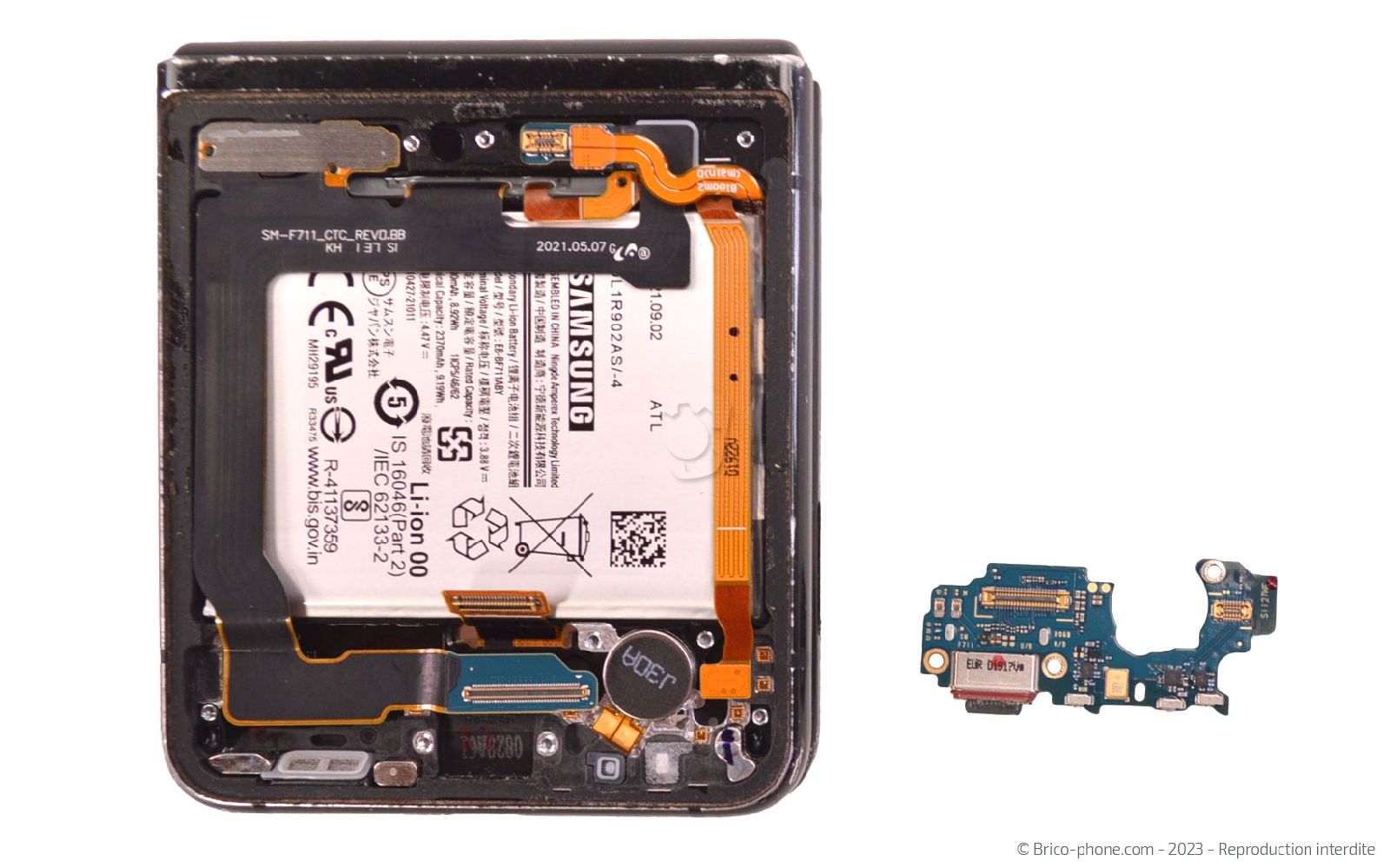 Guide de réparation sur Galaxy Z Flip3 photo 4