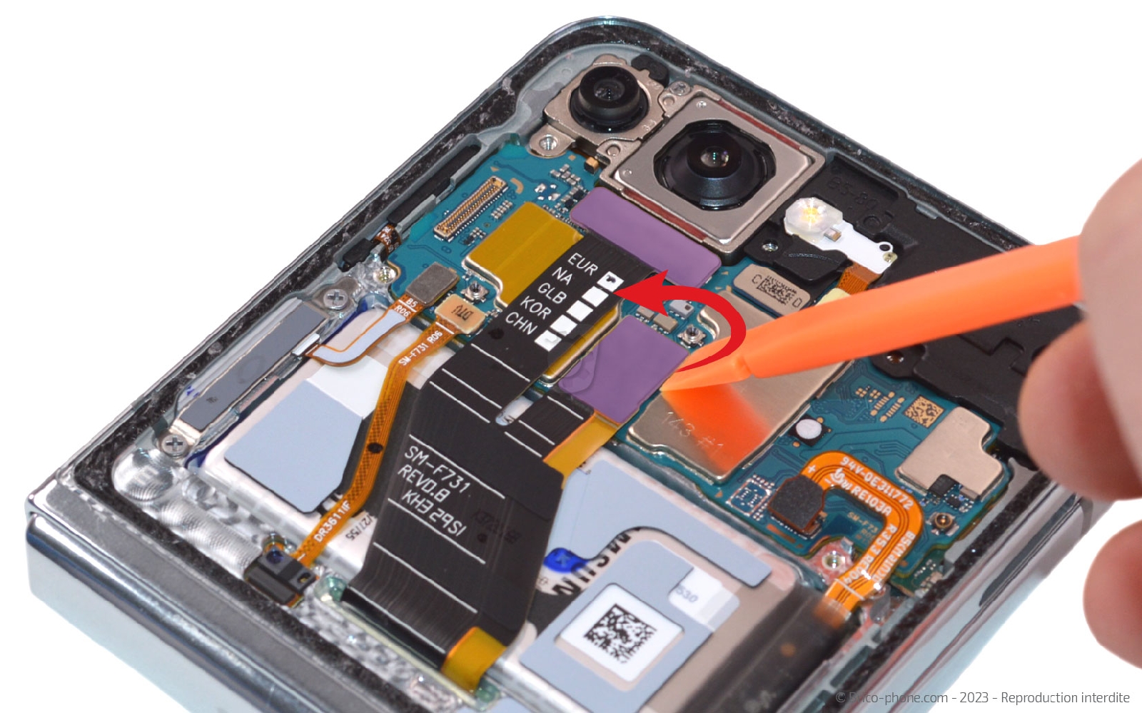 Comment changer le bloc écran sur Galaxy Z Flip5 photo 1