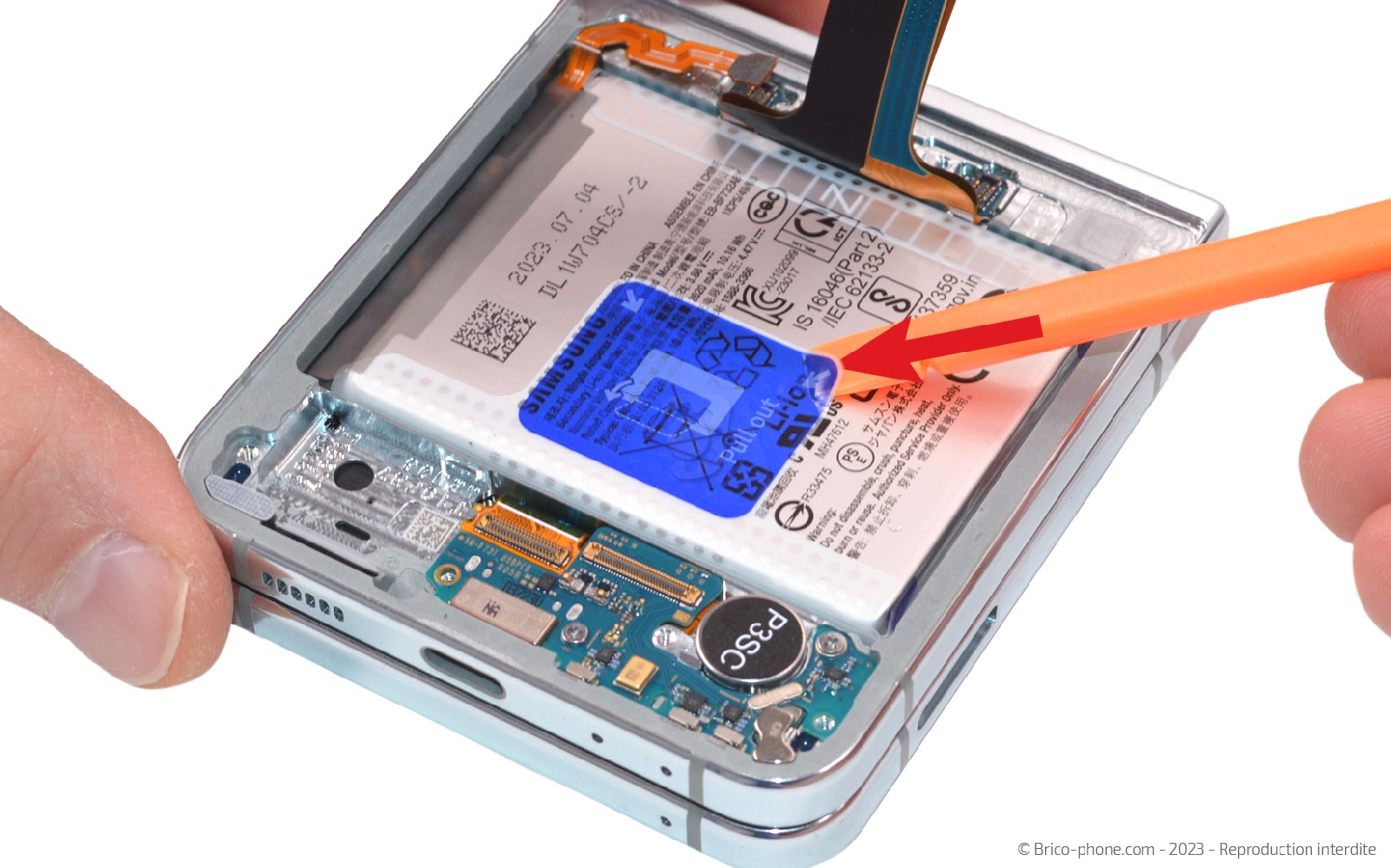 Comment changer le bloc écran sur Galaxy Z Flip5 photo 1