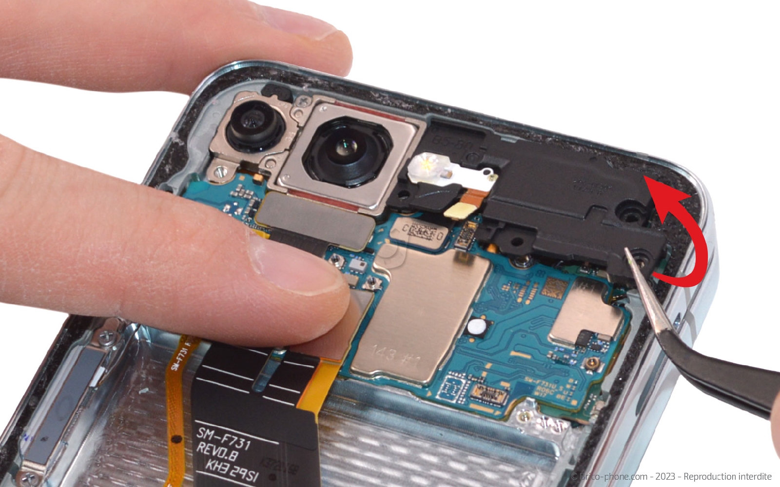 Comment changer le bloc écran sur Galaxy Z Flip5 photo 3