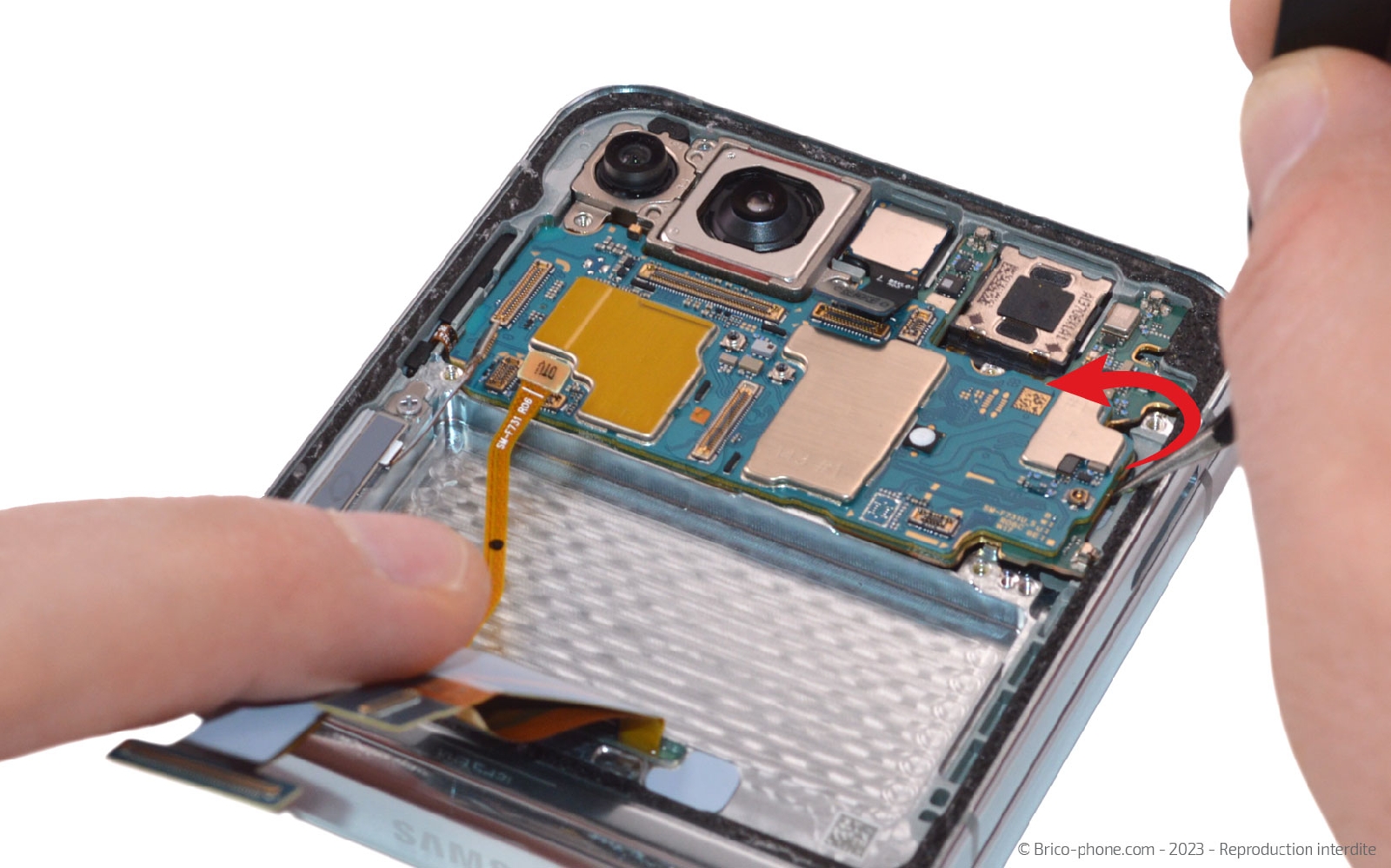 Comment changer le bloc écran sur Galaxy Z Flip5 photo 1