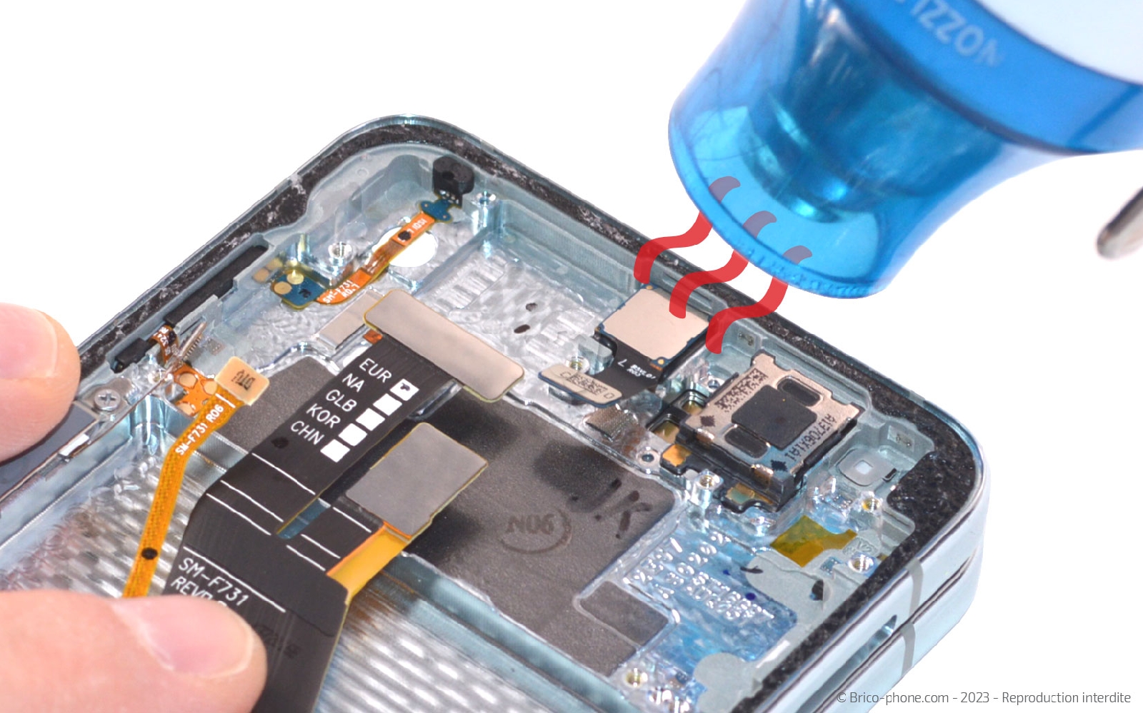 Comment changer le bloc écran sur Galaxy Z Flip5 photo 1