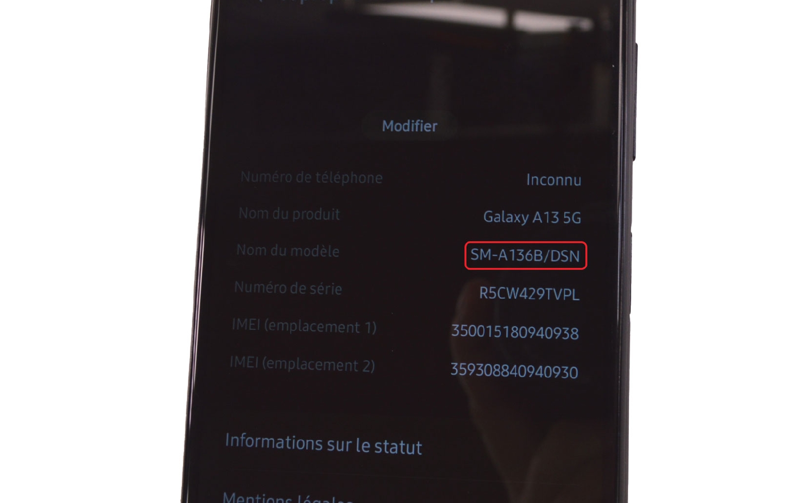 Guide de réparation sur Galaxy A13 (5G) photo 1