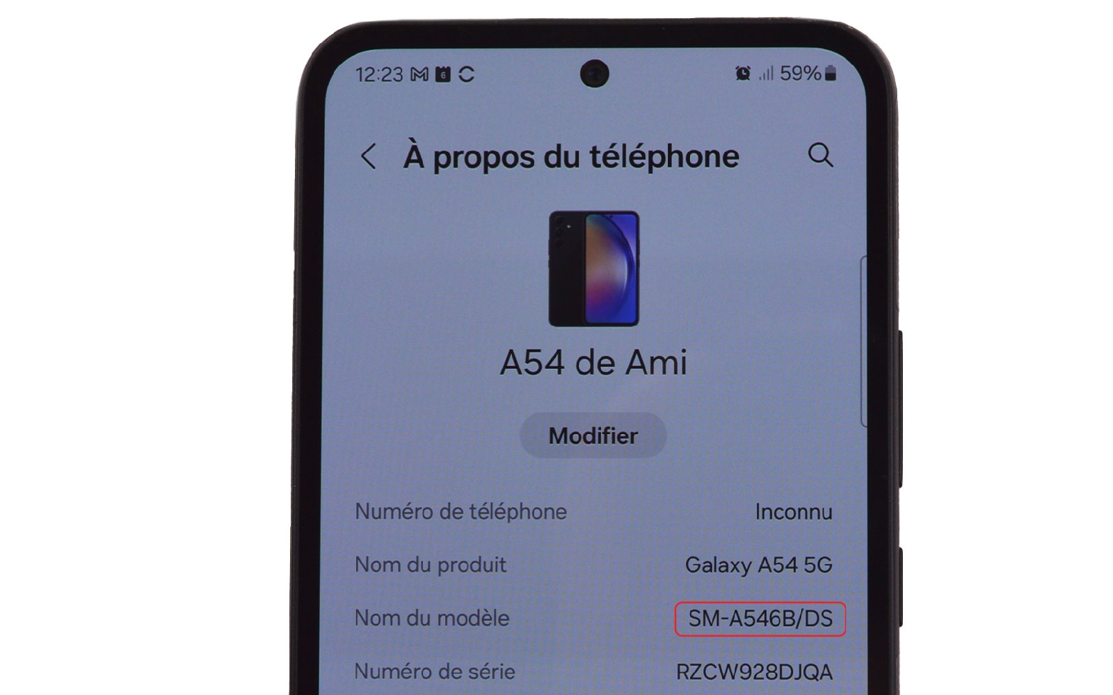 Comment changer le bloc écran sur Galaxy A54 5G photo 1
