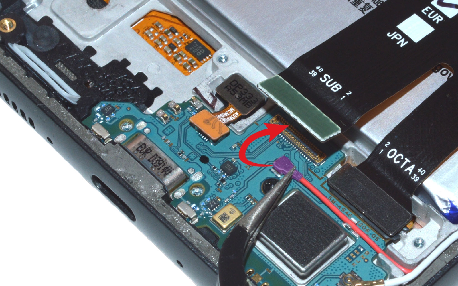 Comment changer le connecteur de charge sur Galaxy A54 5G photo 2