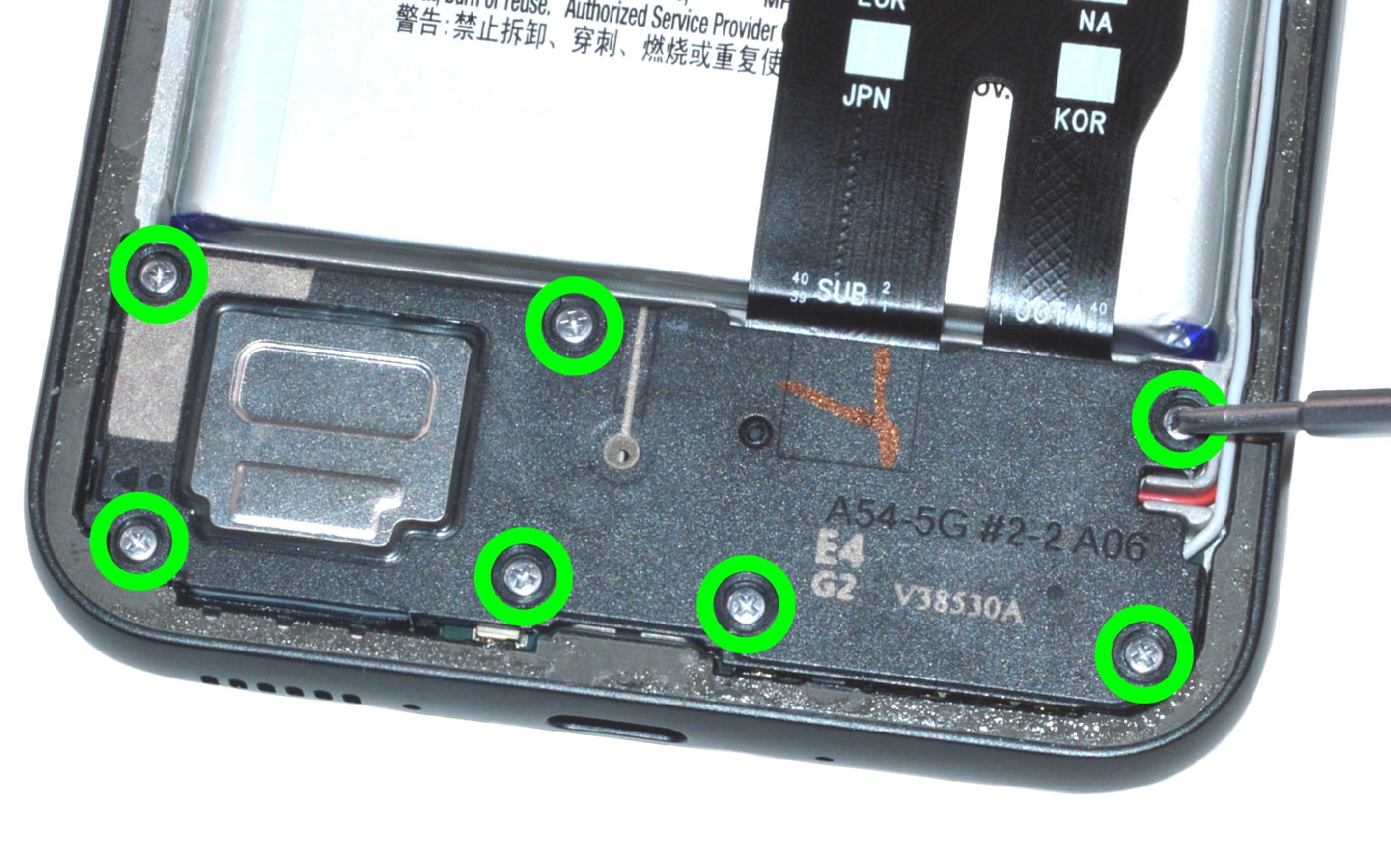 Comment changer le connecteur de charge sur Galaxy A54 5G photo 1