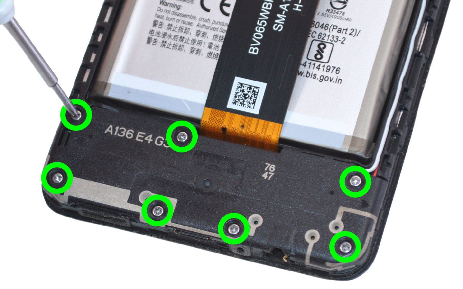 Comment changer le connecteur de charge  sur Galaxy A13 (5G) photo 1