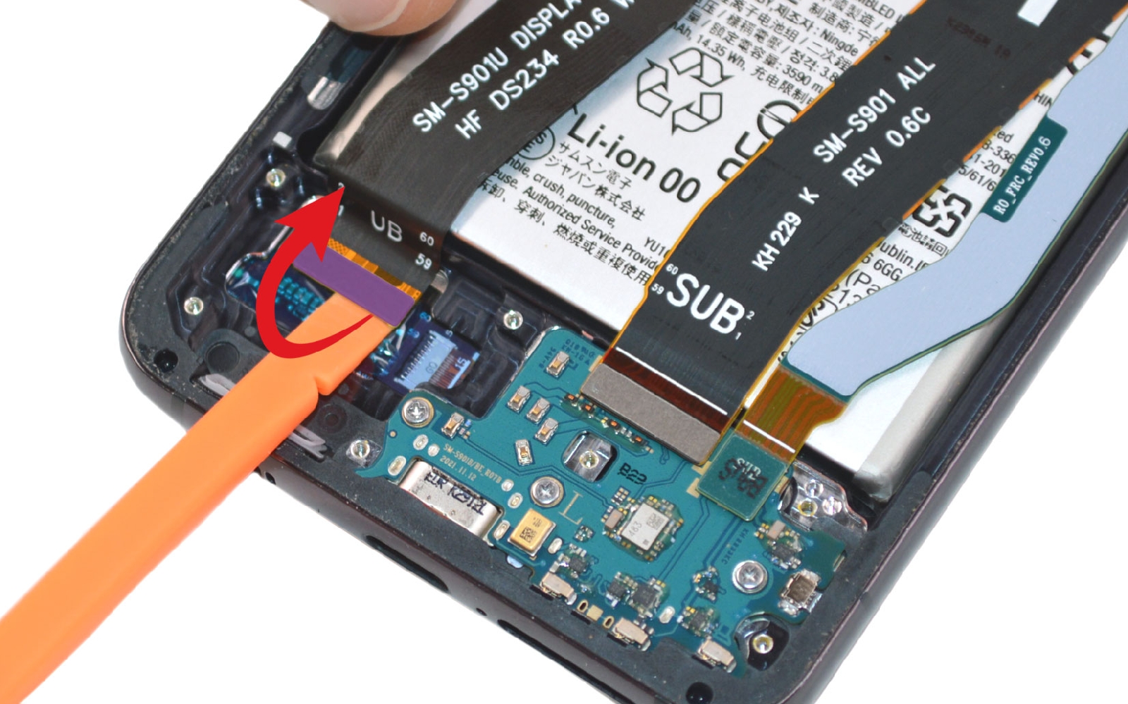 Comment changer la batterie sur Galaxy S22 photo 1