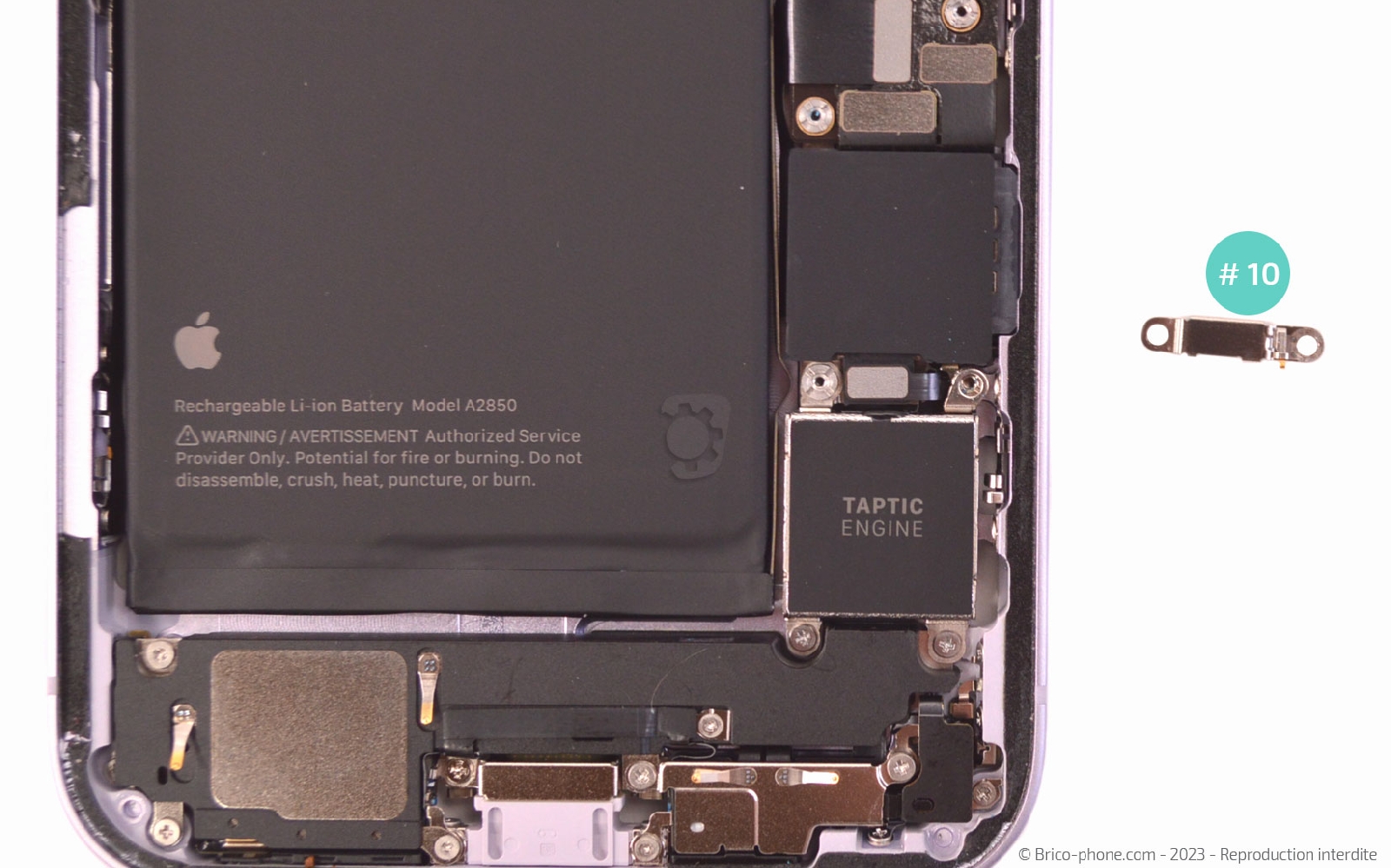 Comment chnager le connecteur de charge  sur iPhone 14 Plus photo 3