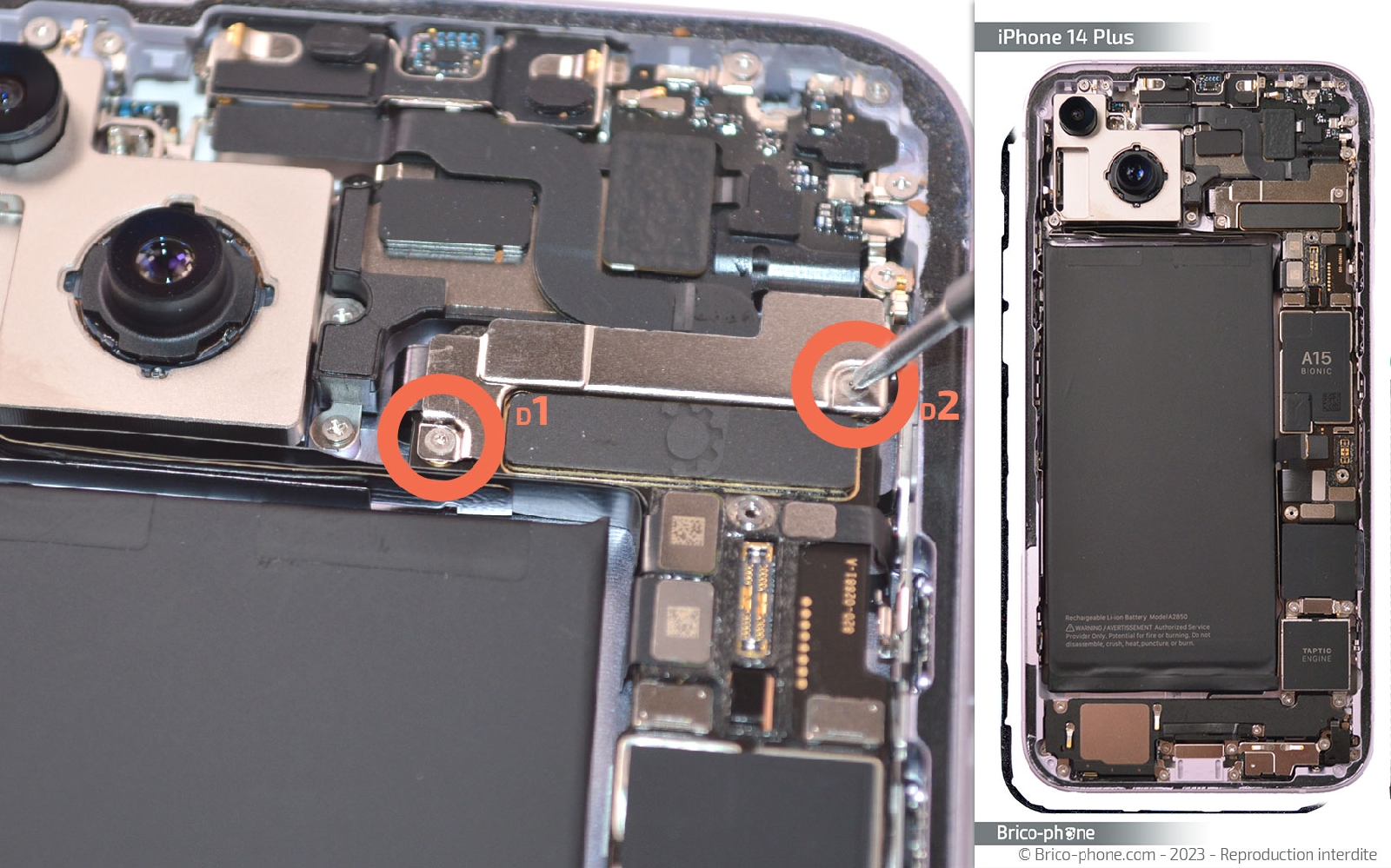 Comment chnager le connecteur de charge  sur iPhone 14 Plus photo 1