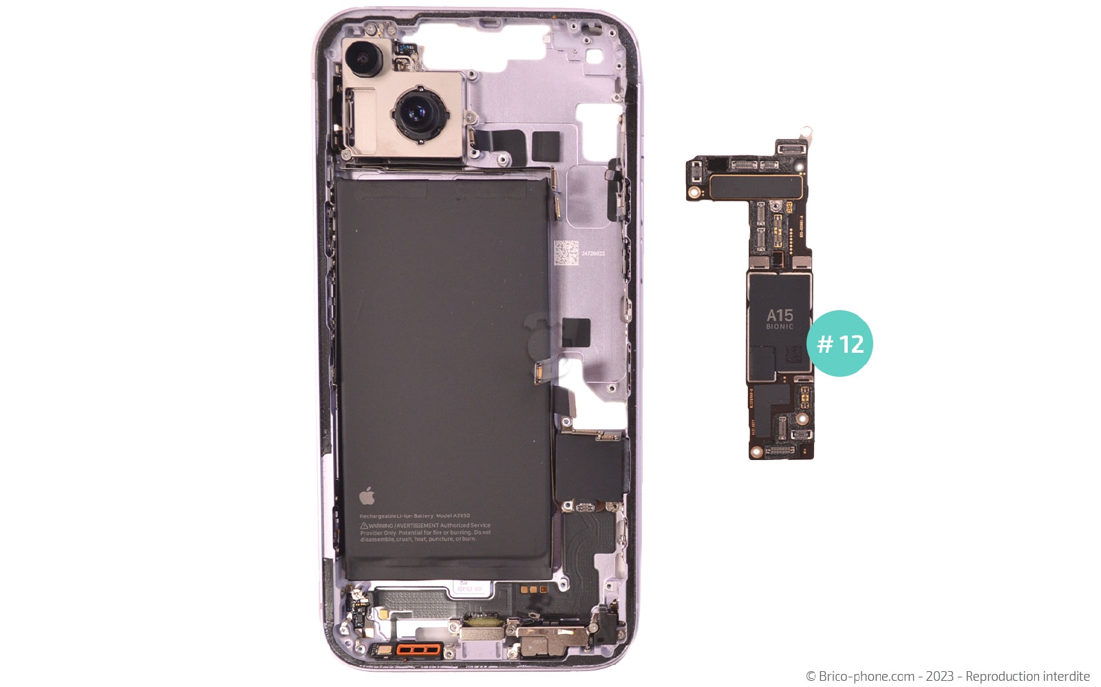 Comment chnager le connecteur de charge  sur iPhone 14 Plus photo 4