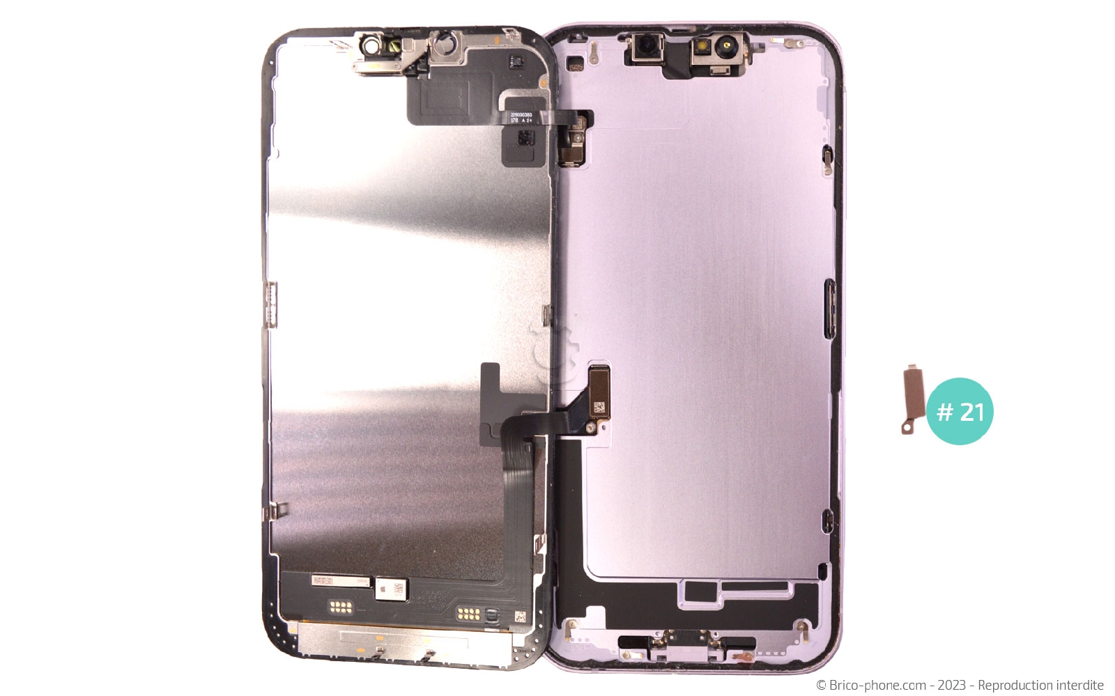 Comment chnager le connecteur de charge  sur iPhone 14 Plus photo 3