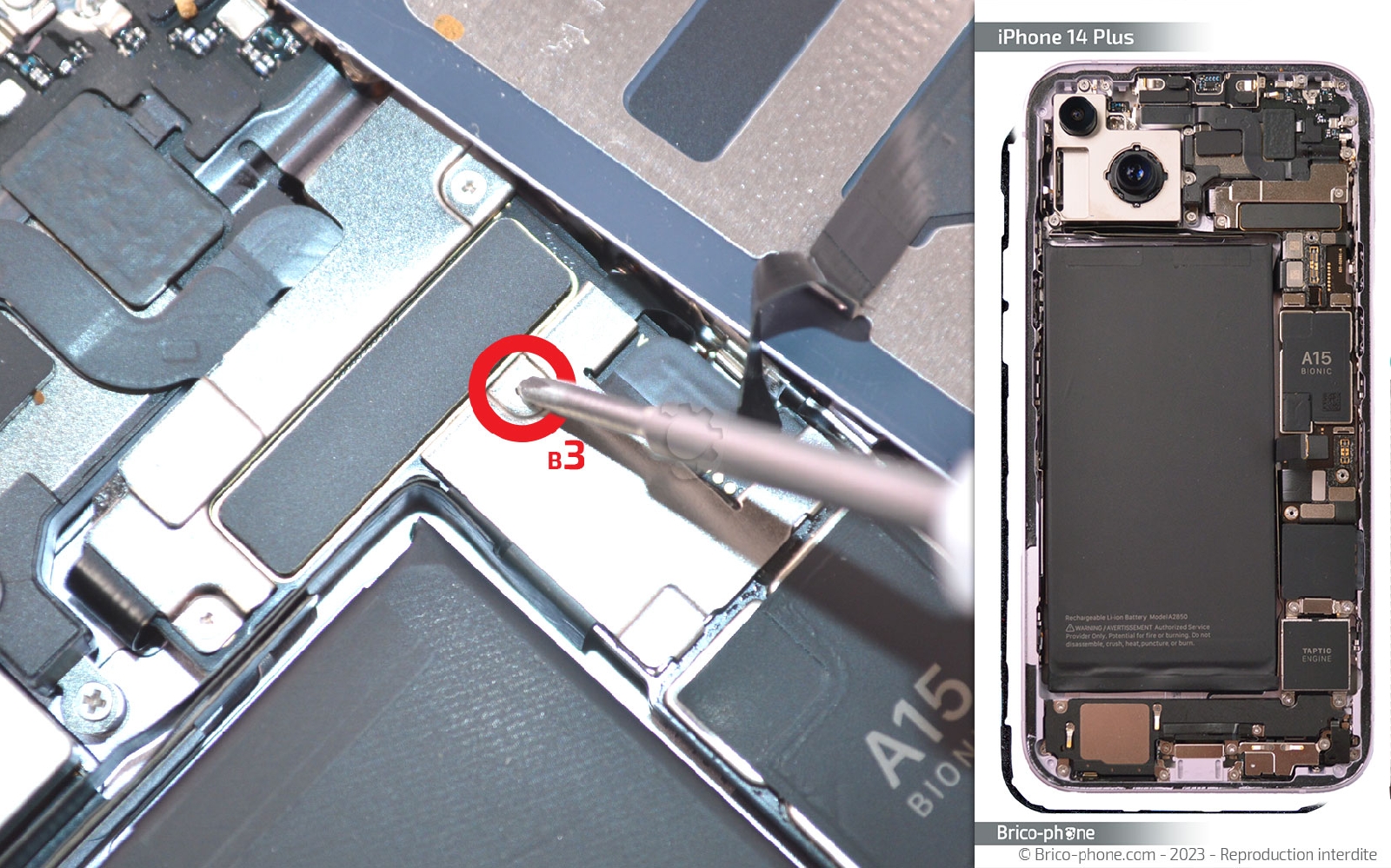 Comment chnager le connecteur de charge  sur iPhone 14 Plus photo 1