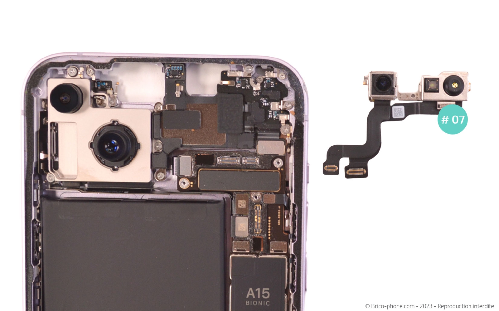 Comment changer le haut-parleur interne sur iPhone 14 Plus photo 4