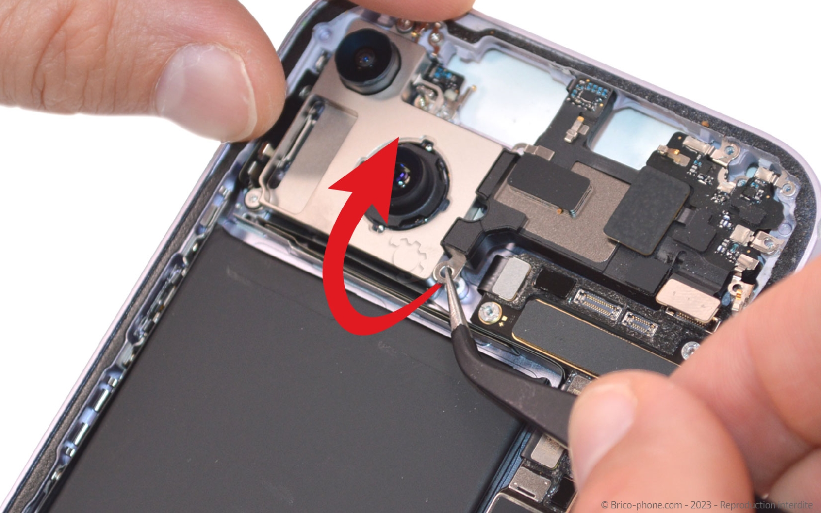 Comment changer le haut-parleur interne sur iPhone 14 Plus photo 3