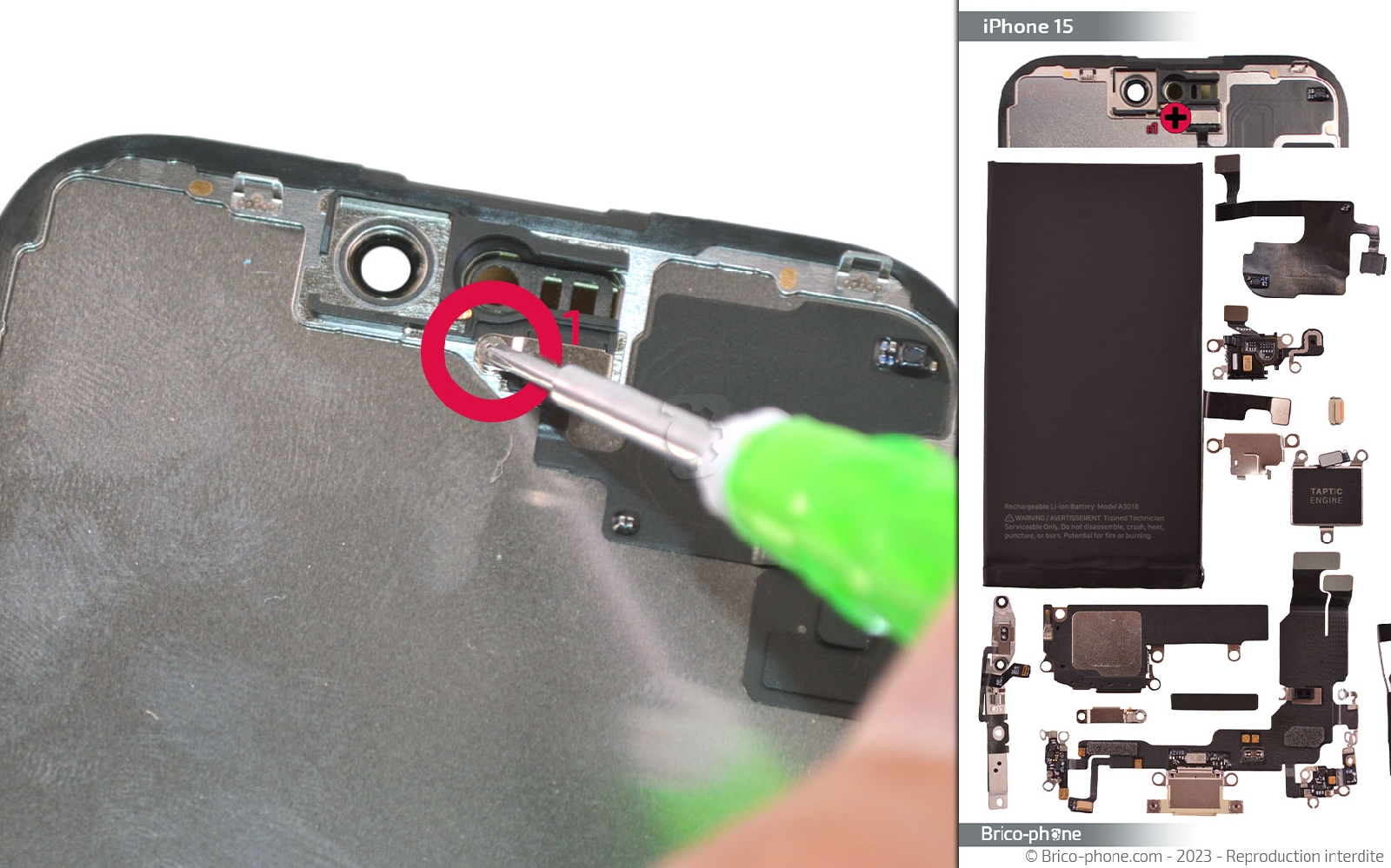 Comment changer l'écran  sur iPhone 15 photo 1