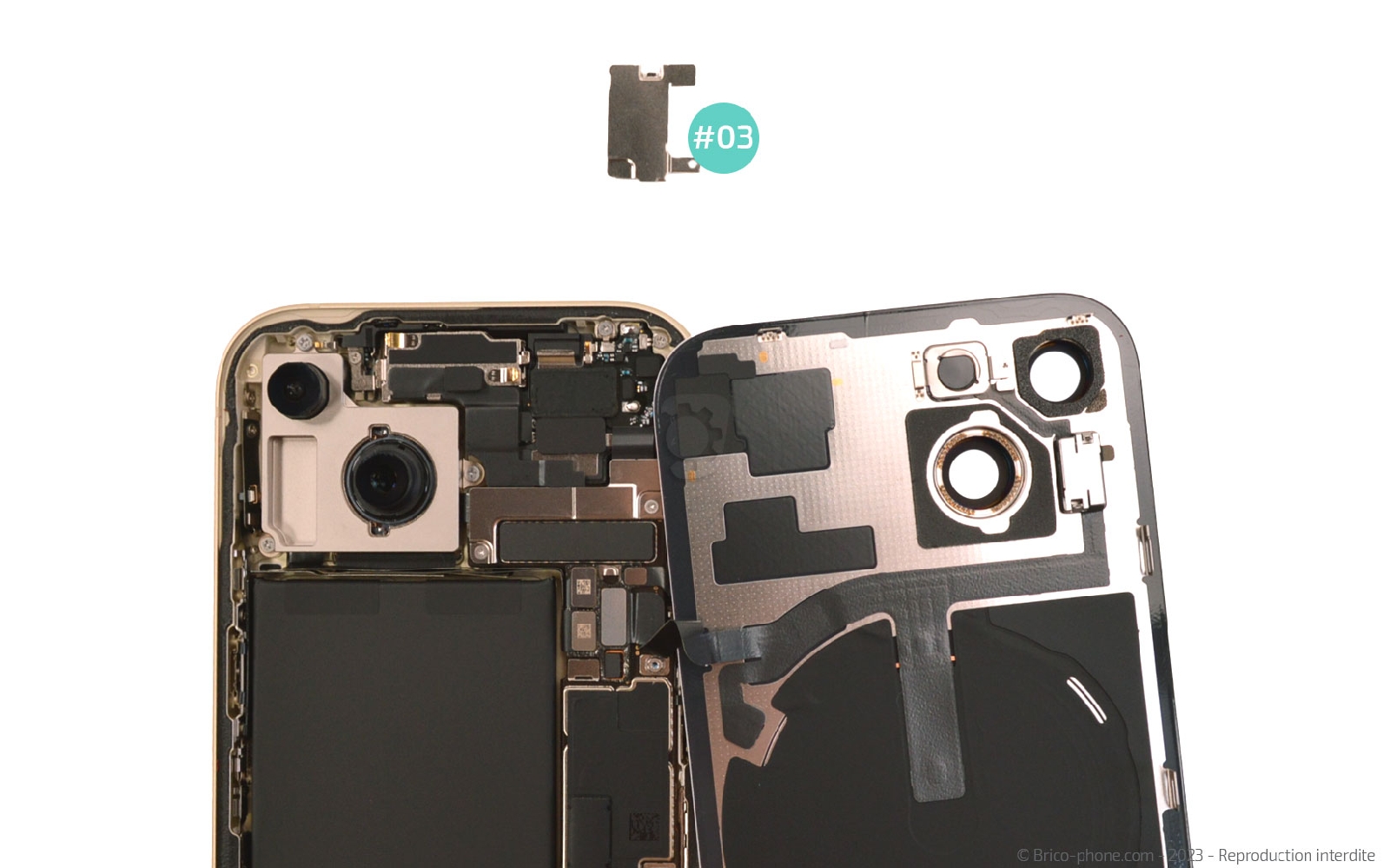 Comment changer la batterie sur iPhone 15 photo 4