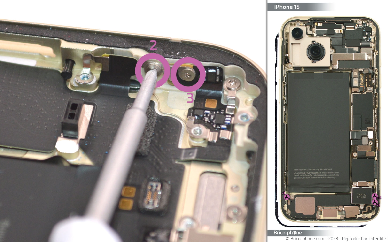 Comment changer le connecteur de charge sur iPhone 15 photo 1