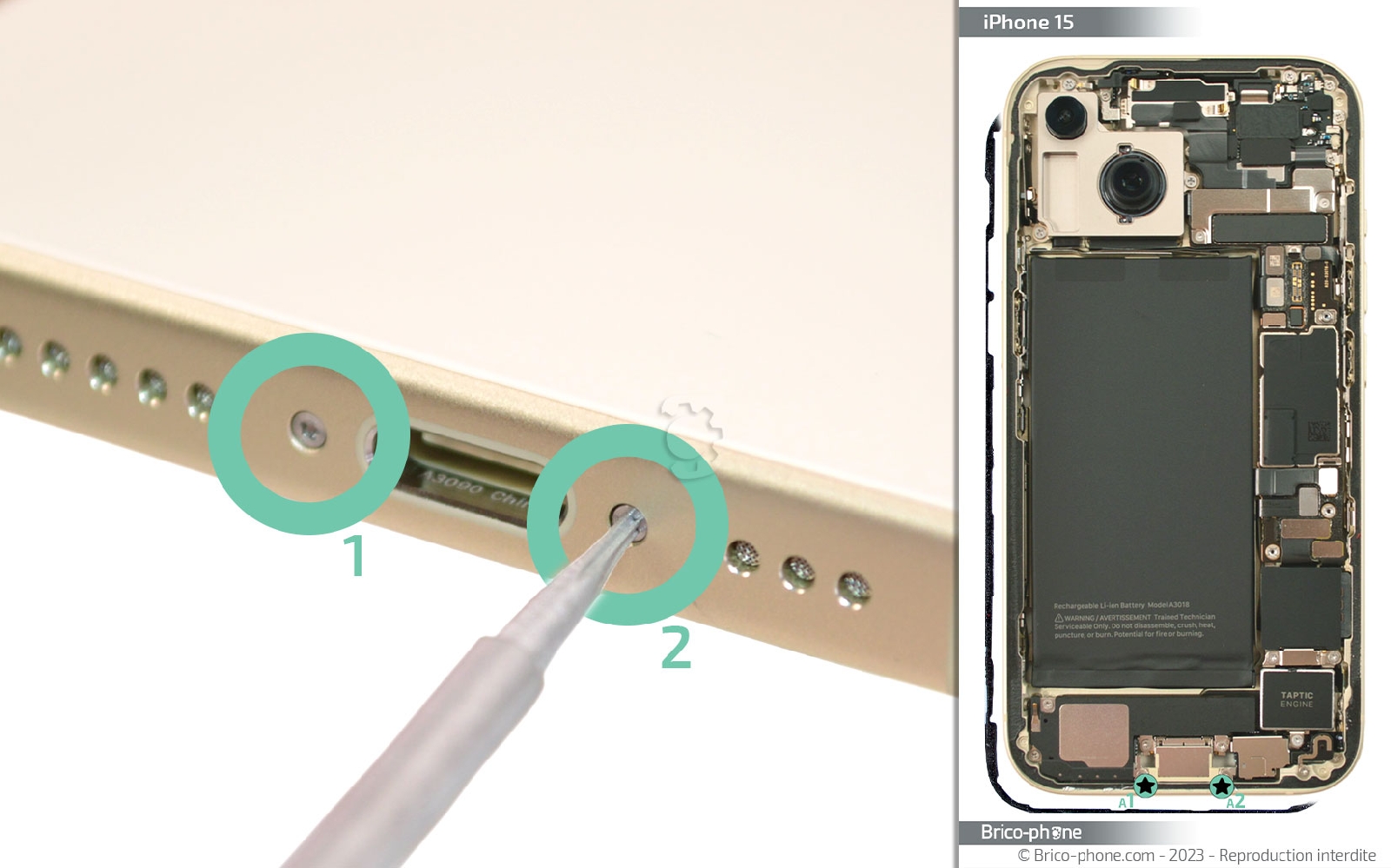Comment changer le connecteur de charge sur iPhone 15 photo 1