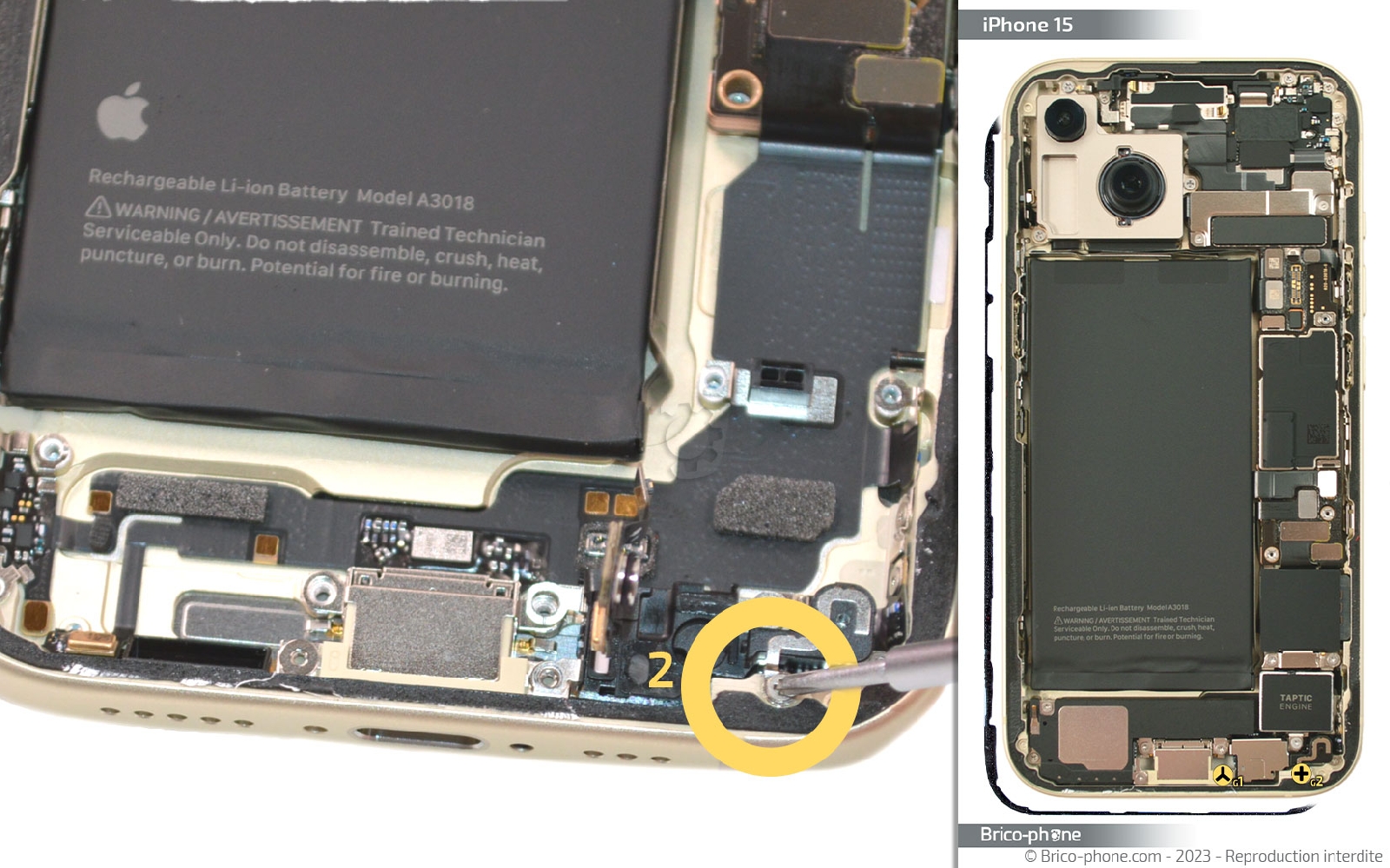 Comment changer le connecteur de charge sur iPhone 15 photo 2