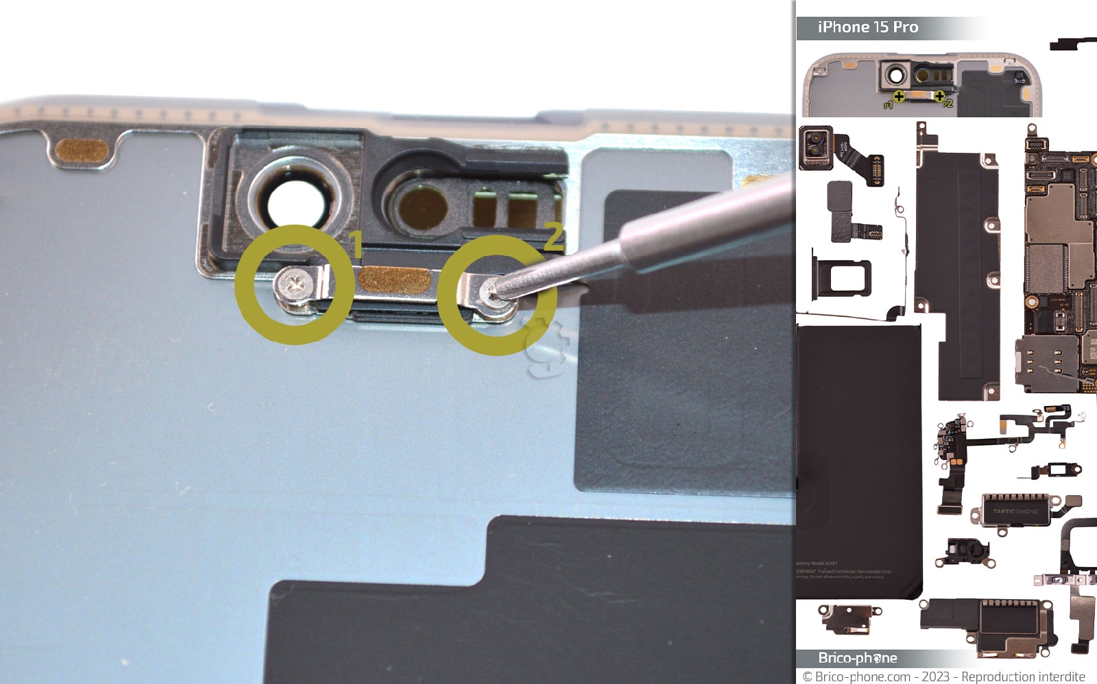 Comment changer l'écran sur iPhone 15 Pro photo 1