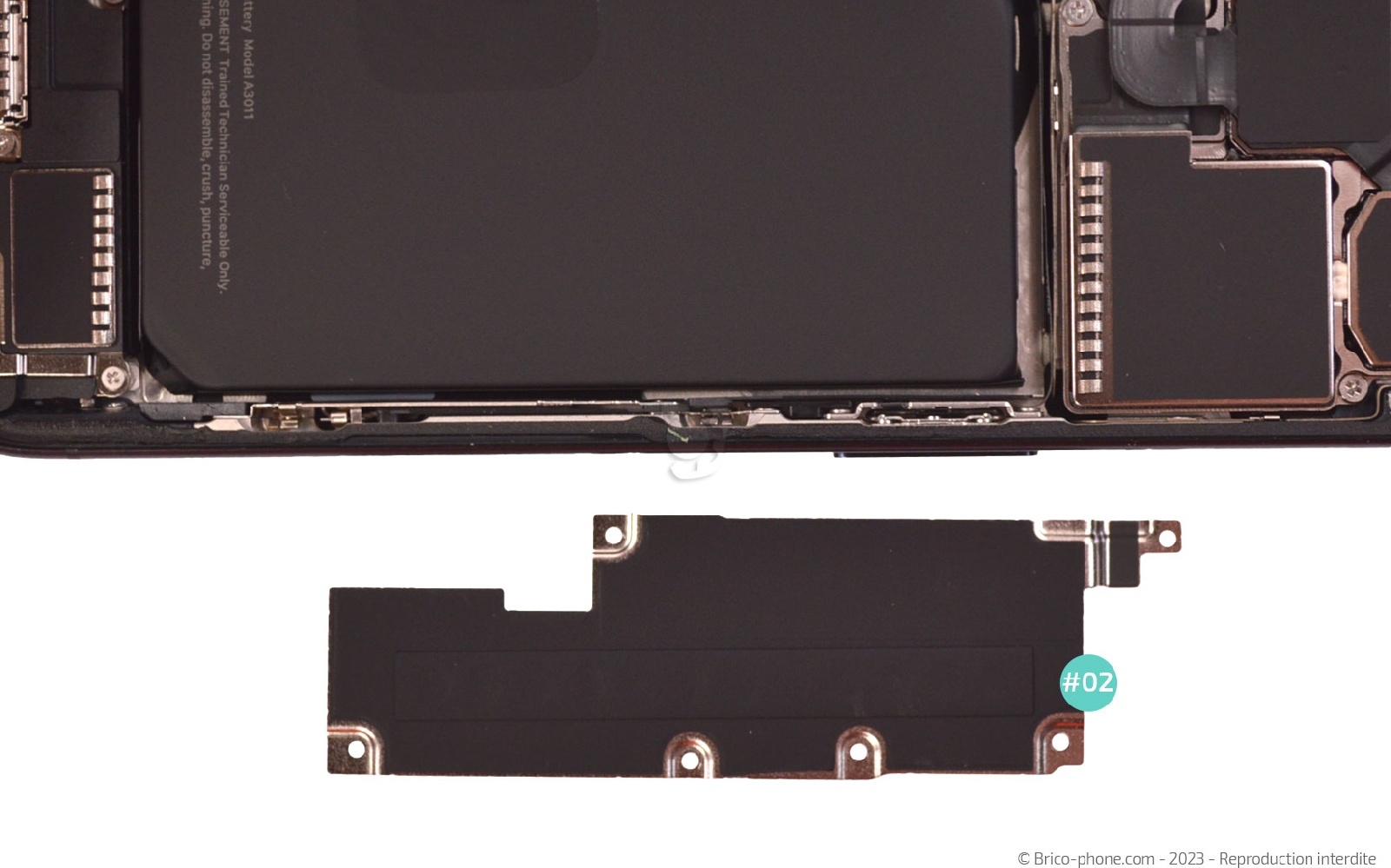 Comment changer la batterie  sur iPhone 15 Pro photo 3