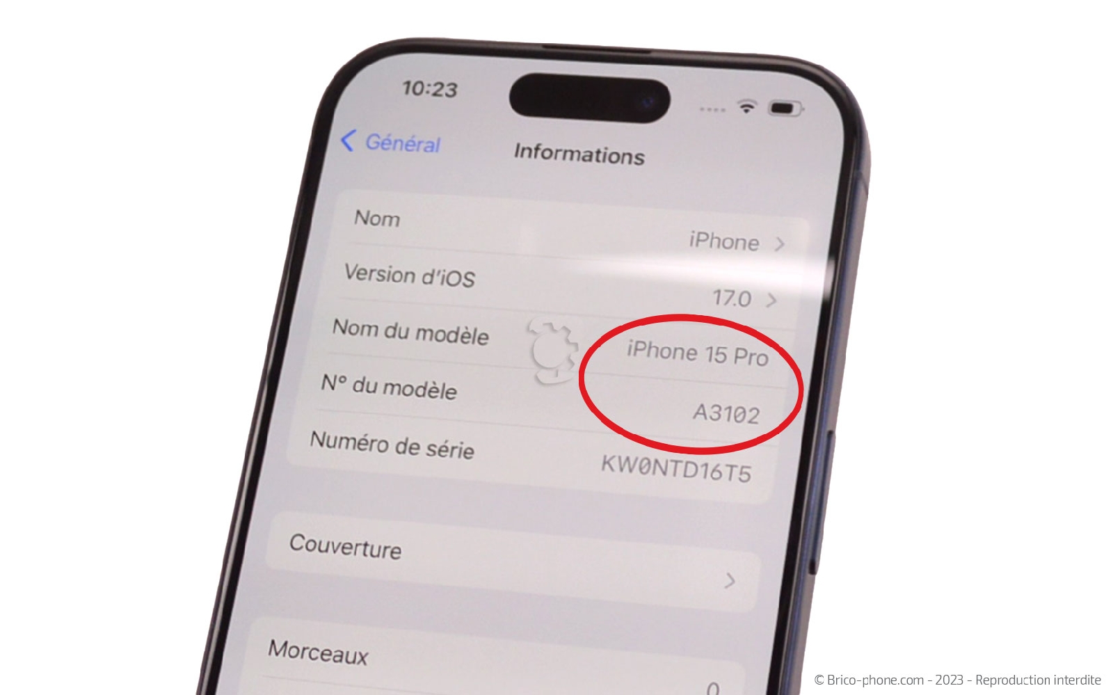 Comment changer le dock  sur iPhone 15 Pro photo 1