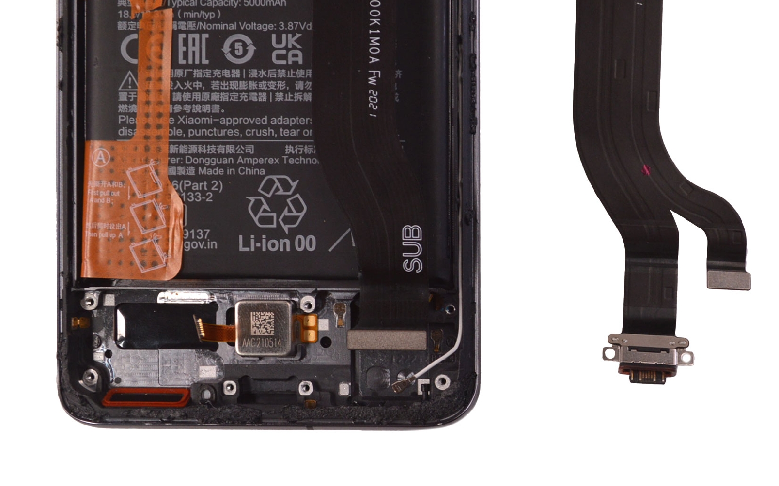 Comment changer le connecteur de charge sur Mi 11 Ultra photo 3