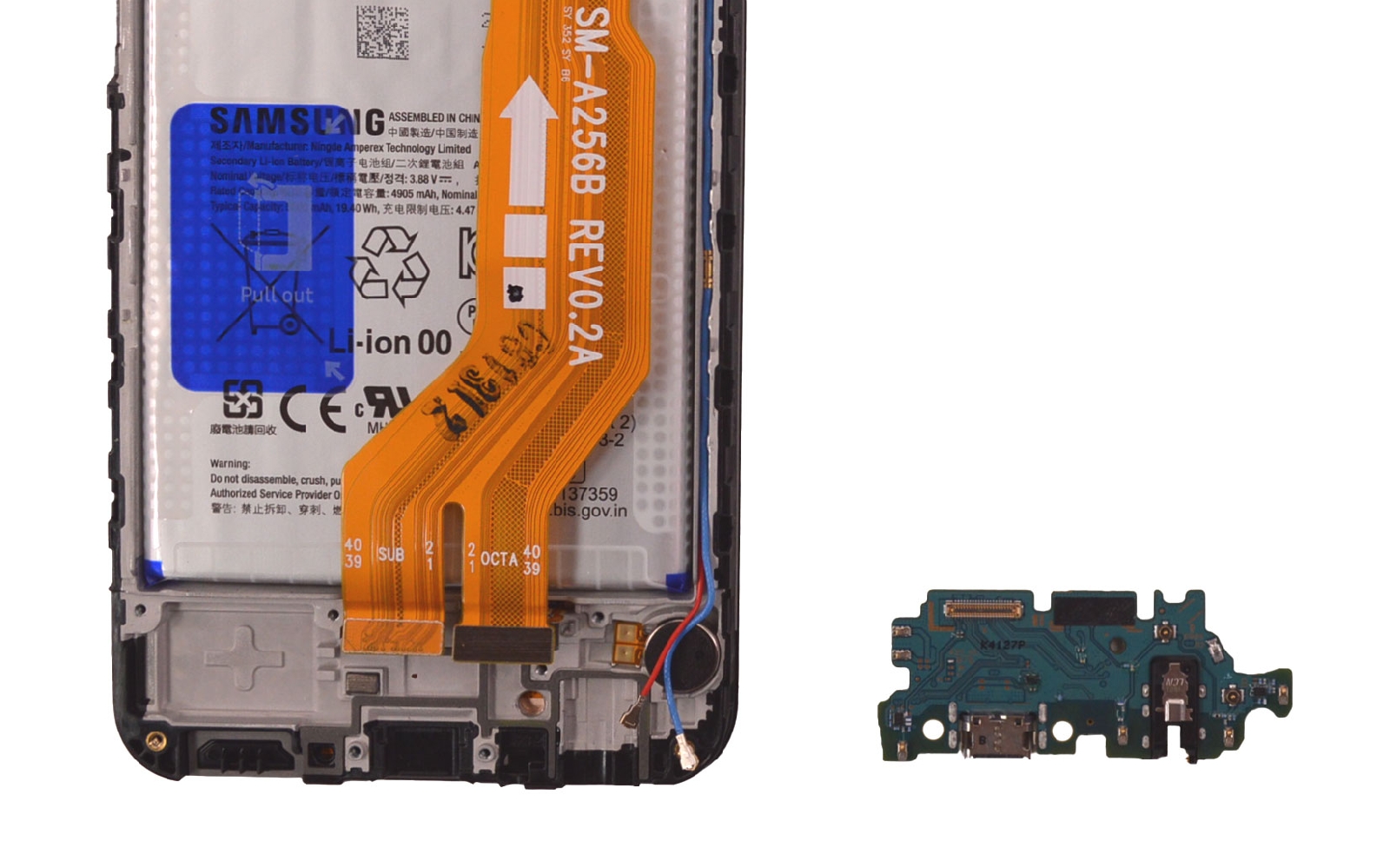 Comment changer le connecteur de charge sur Galaxy A25 5G photo 3