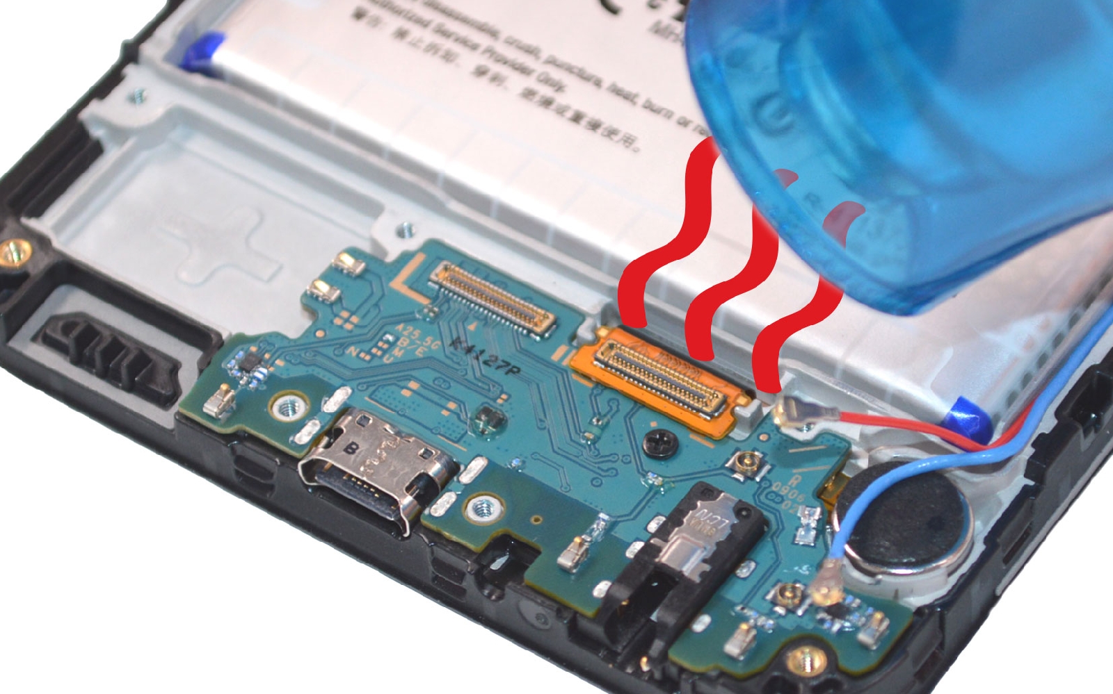 Comment changer le connecteur de charge sur Galaxy A25 5G photo 1