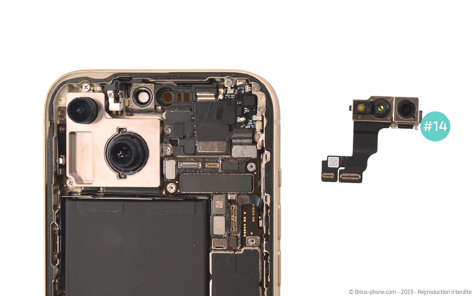 Comment changer le haut-parleur interne sur iPhone 15 photo 4