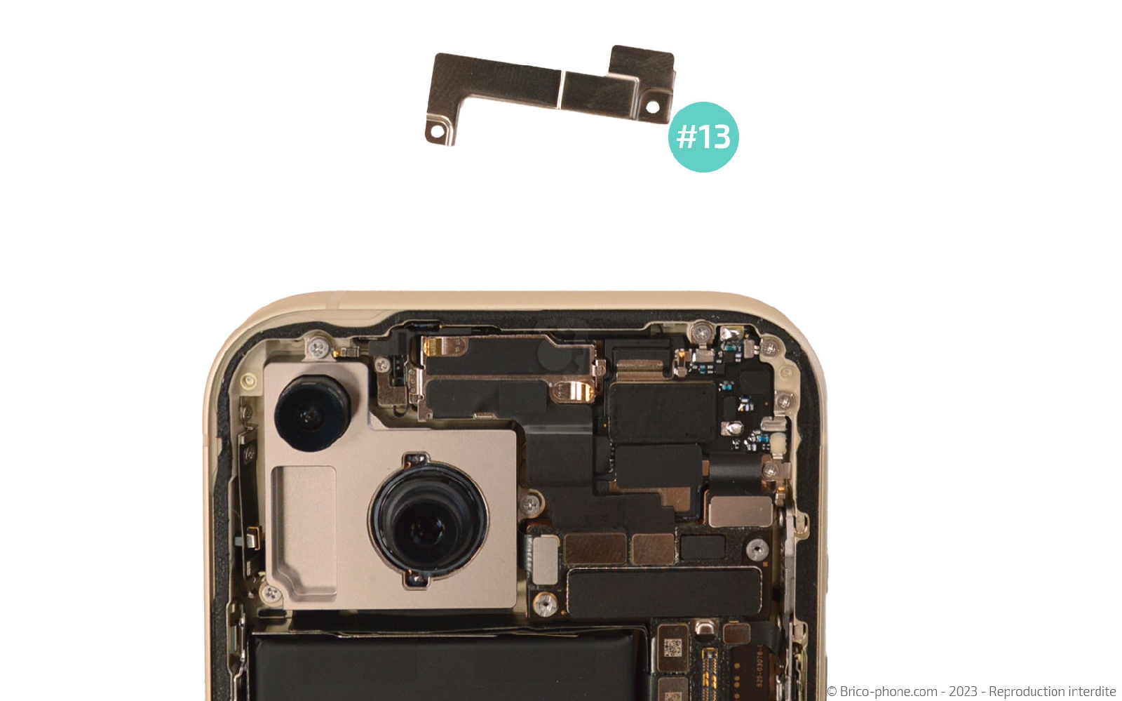 Comment changer le haut-parleur interne sur iPhone 15 photo 3