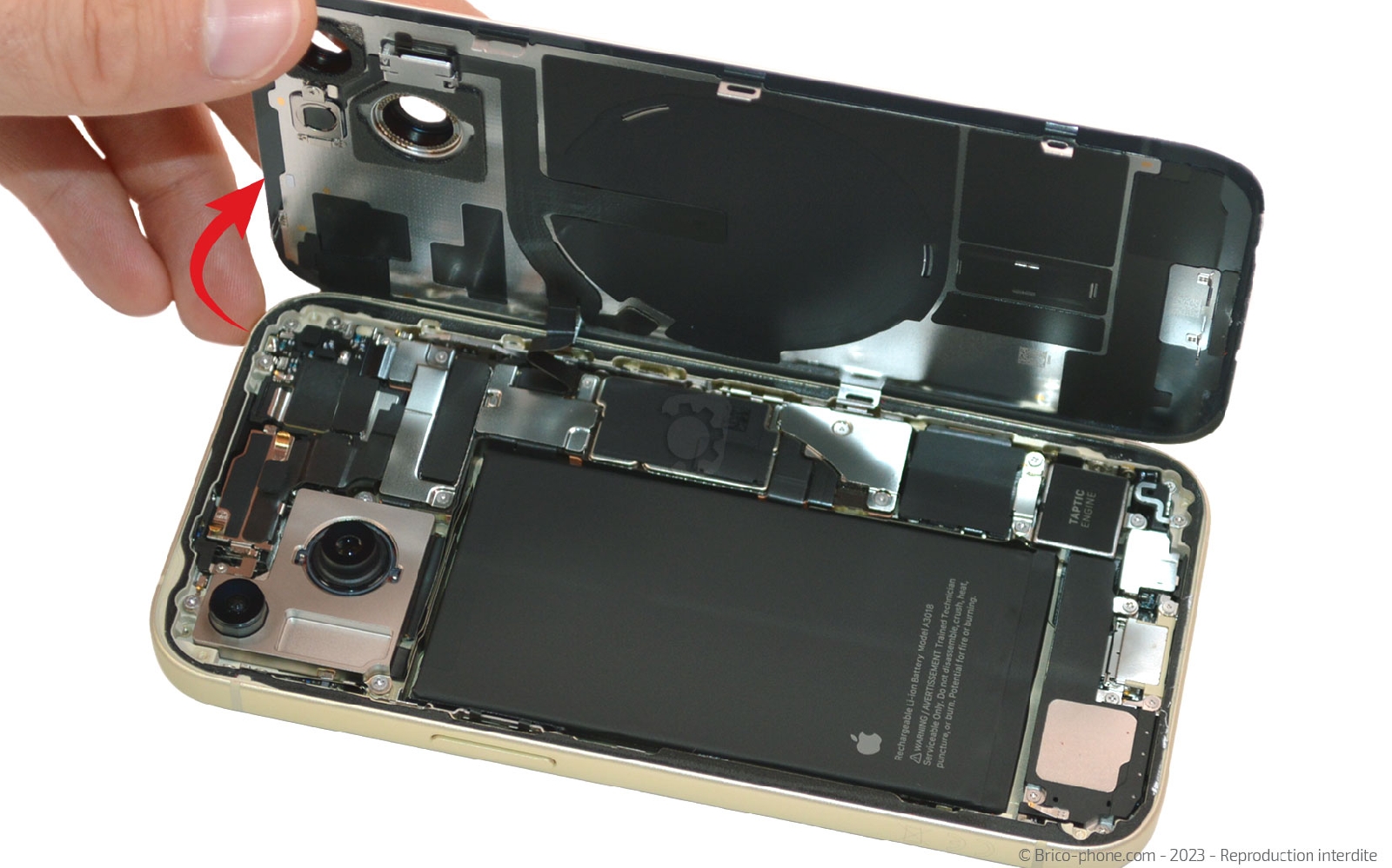 Comment changer le haut-parleur interne sur iPhone 15 photo 3