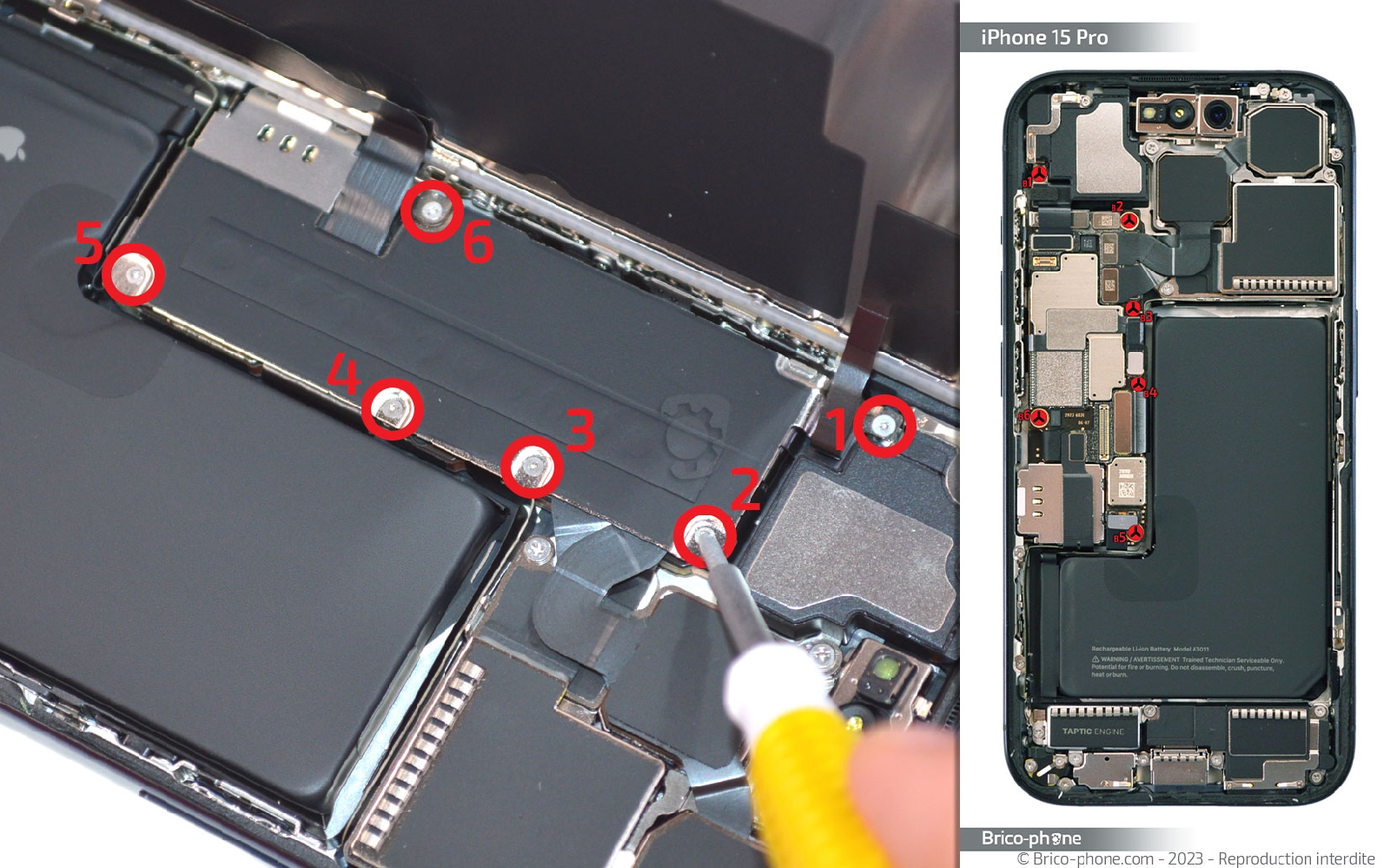 Comment changer le haut-parleur externe sur iPhone 15 Pro photo 1