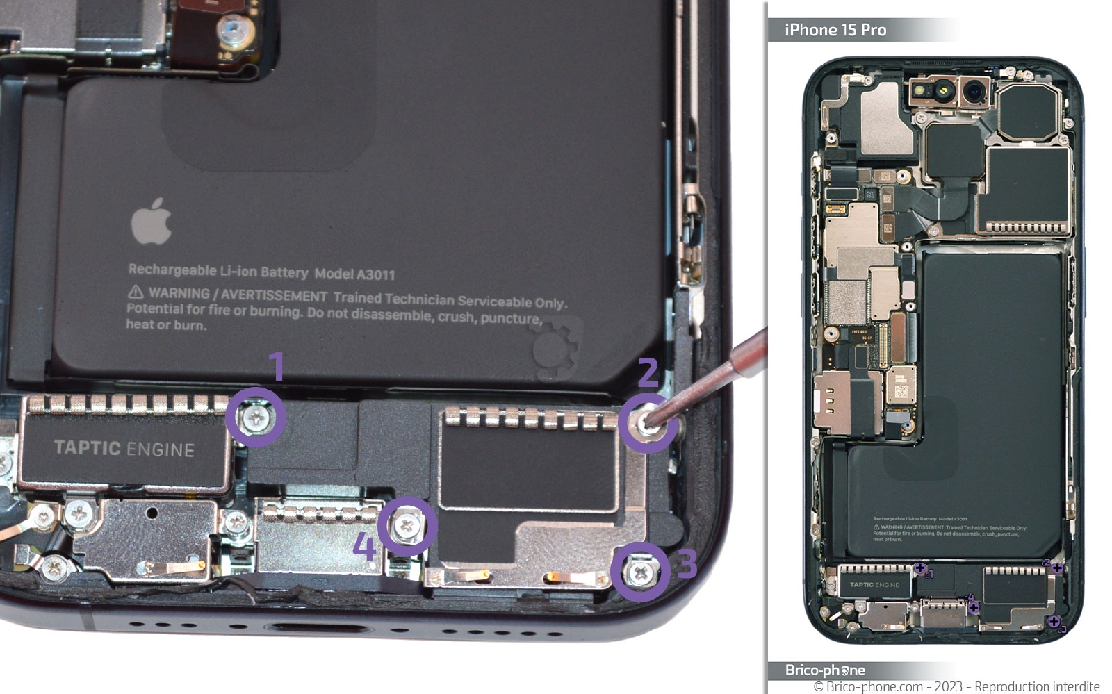Comment changer le haut-parleur externe sur iPhone 15 Pro photo 1
