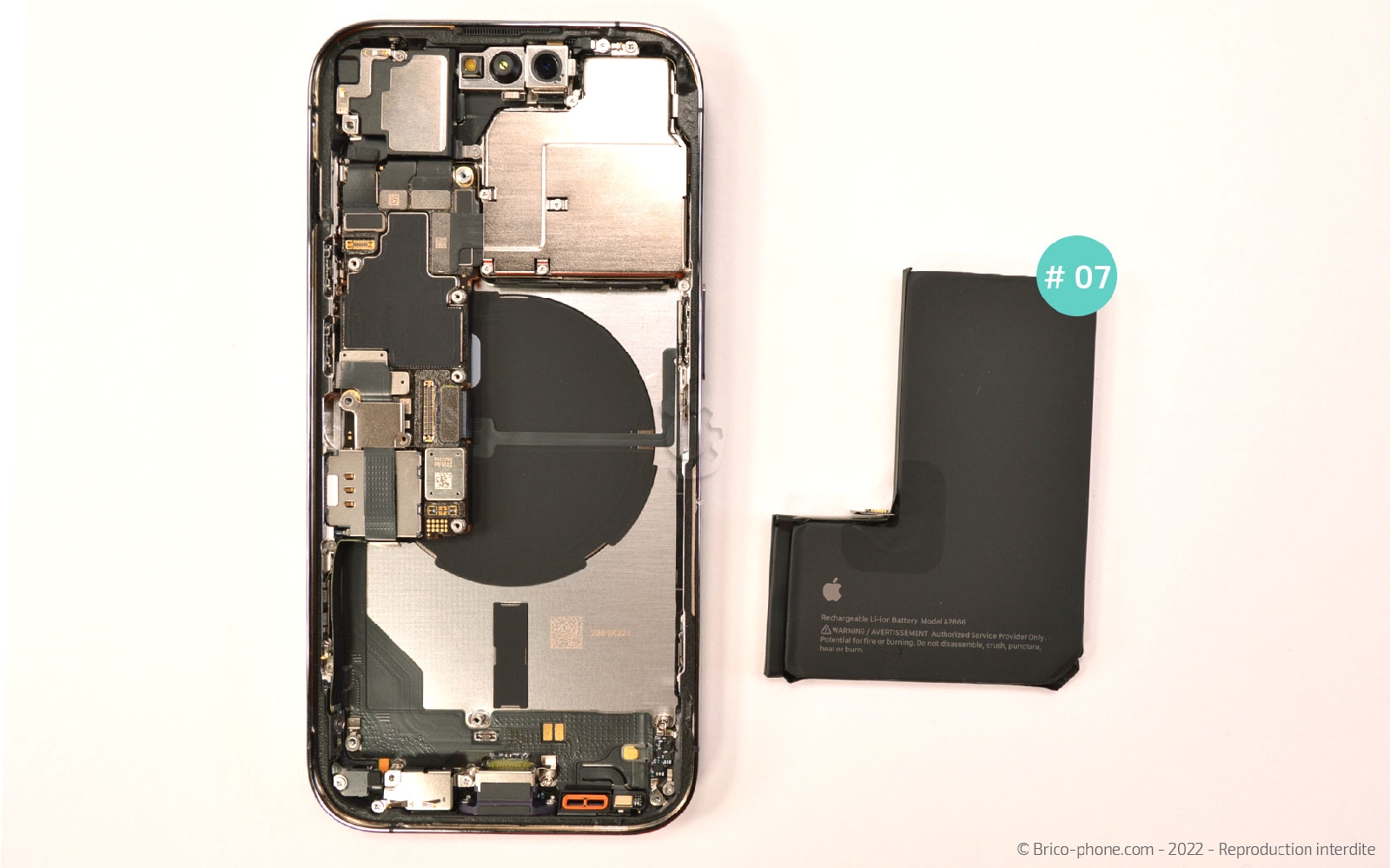  Comment changer le connecteur de charge sur iPhone 14 Pro Max photo 4